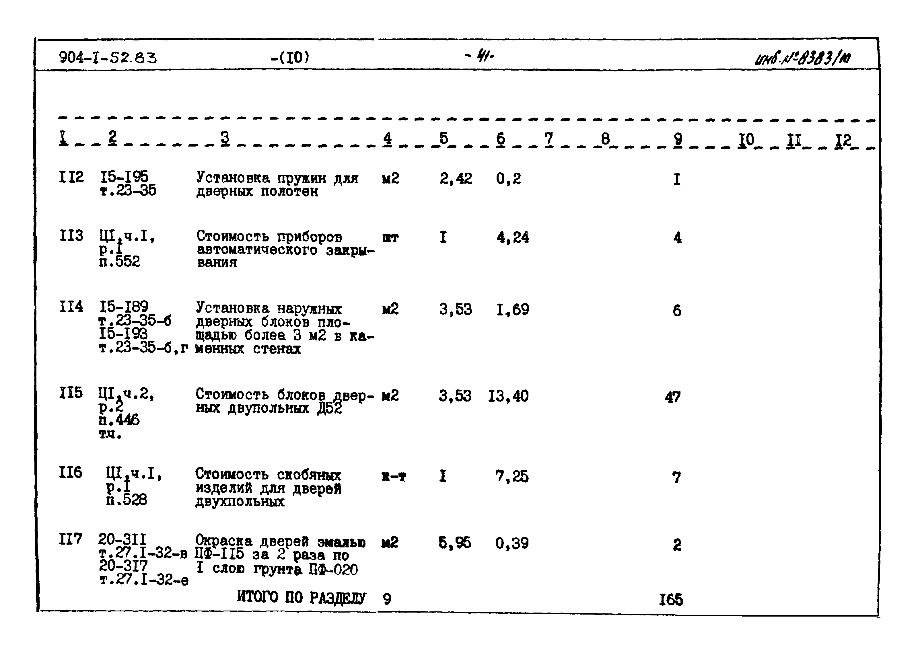 Типовой проект 904-1-52.83