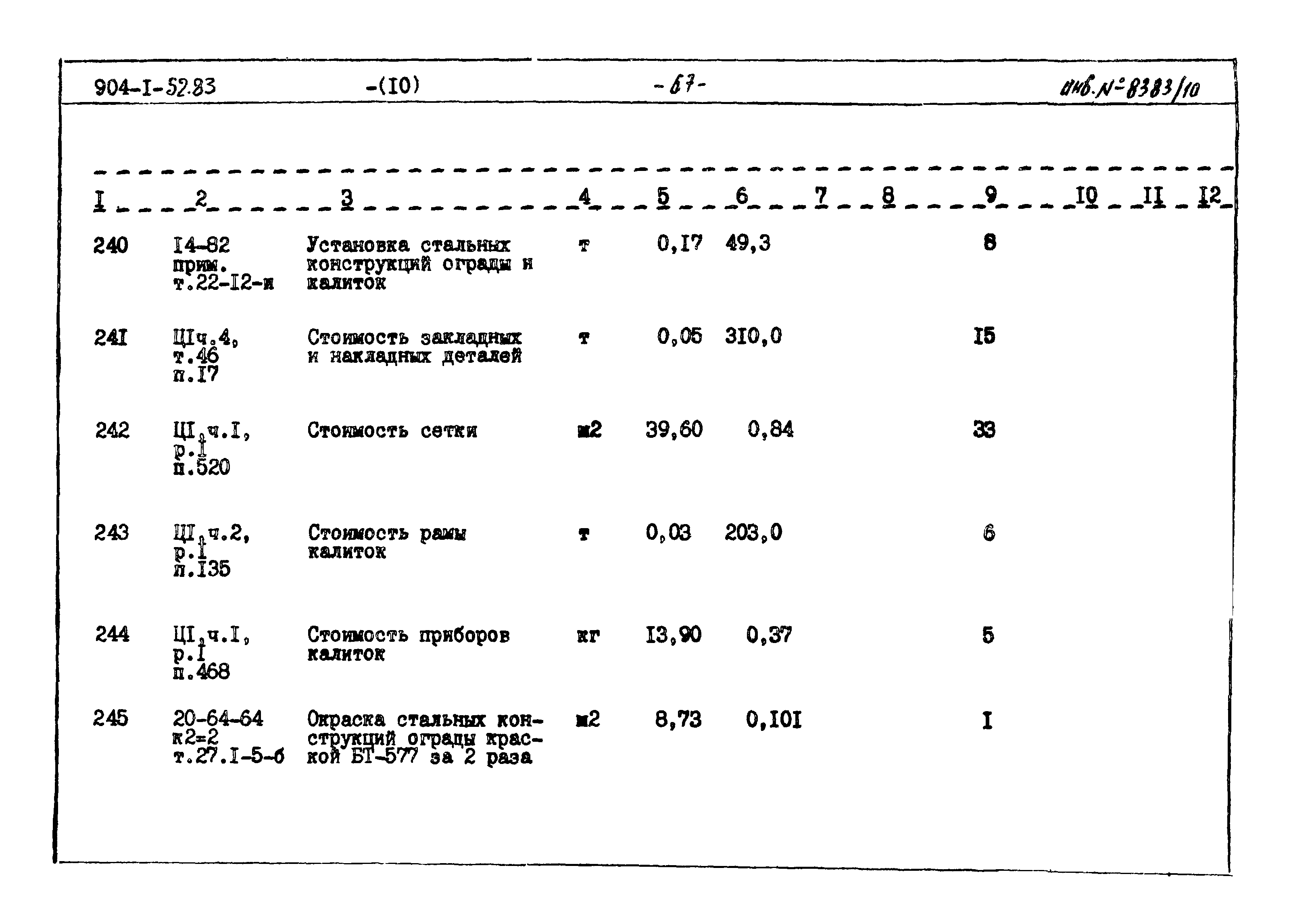 Типовой проект 904-1-52.83