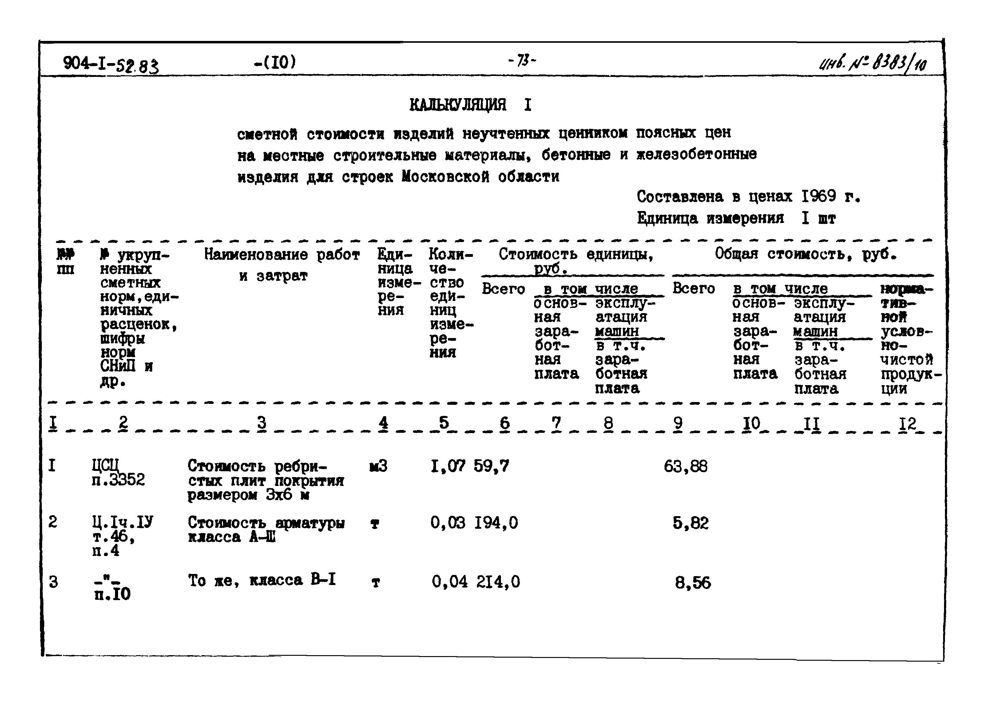 Типовой проект 904-1-52.83