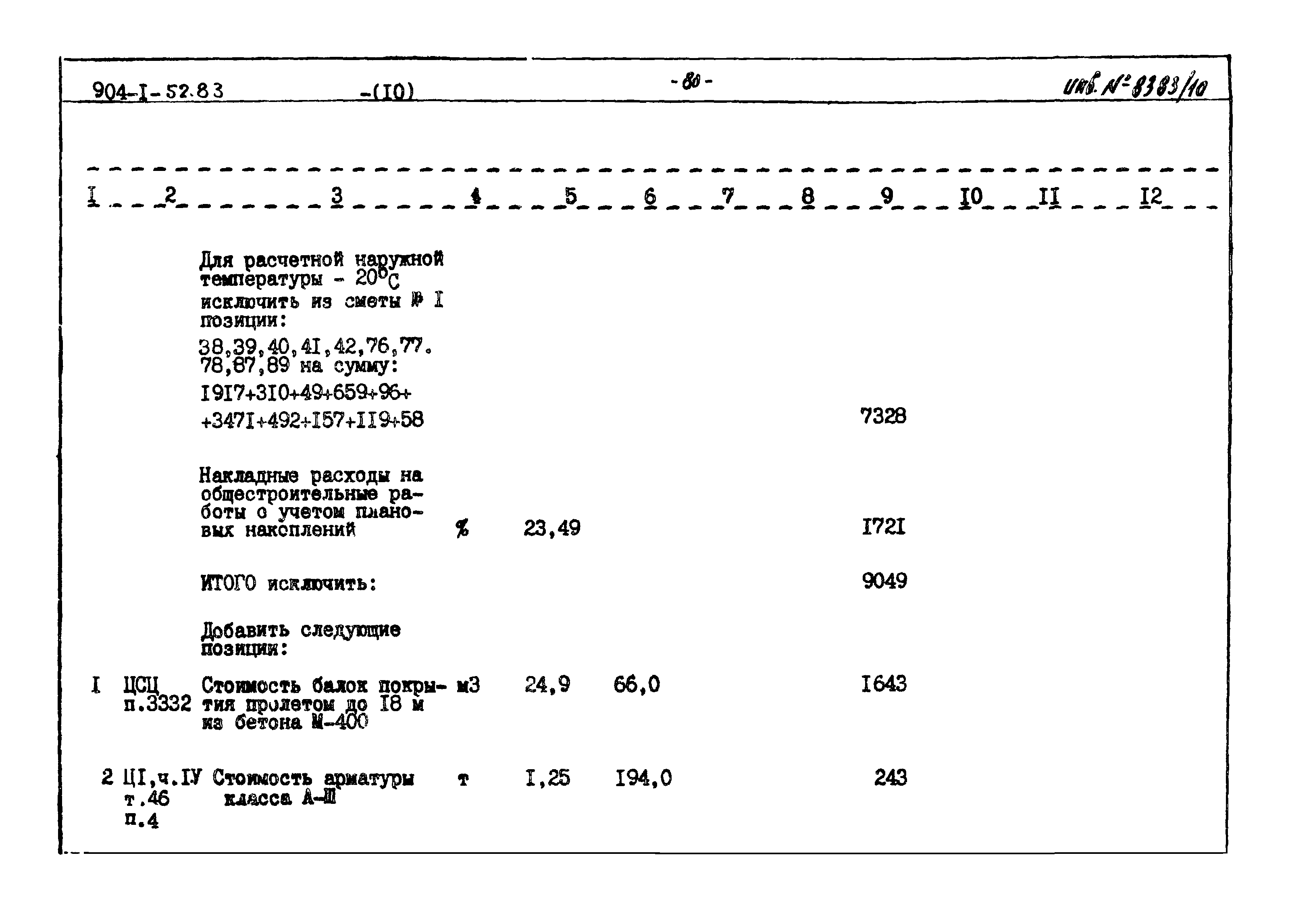 Типовой проект 904-1-52.83