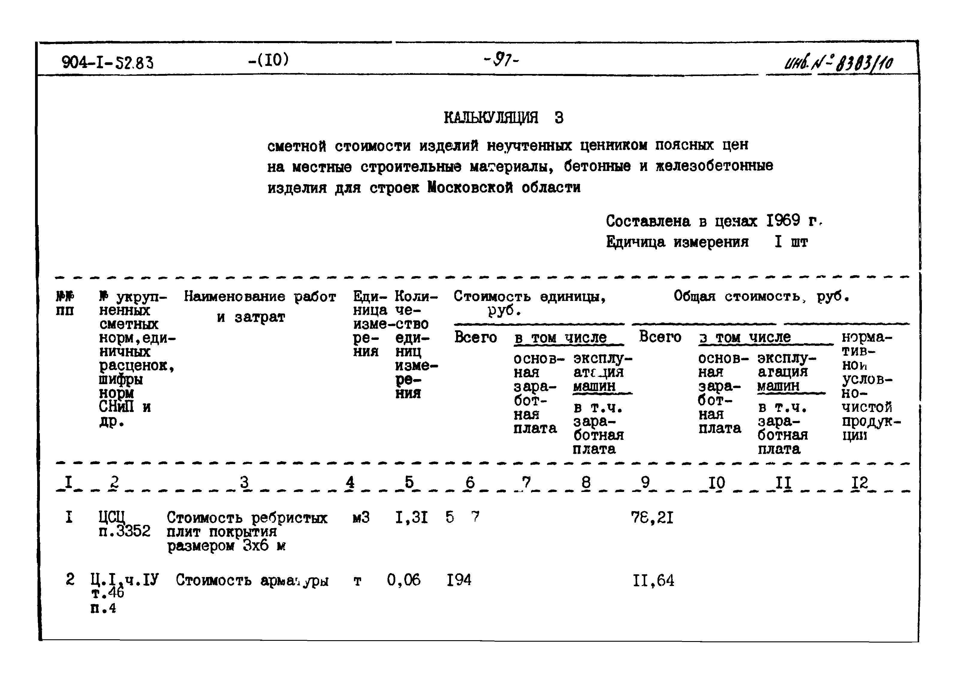 Типовой проект 904-1-52.83