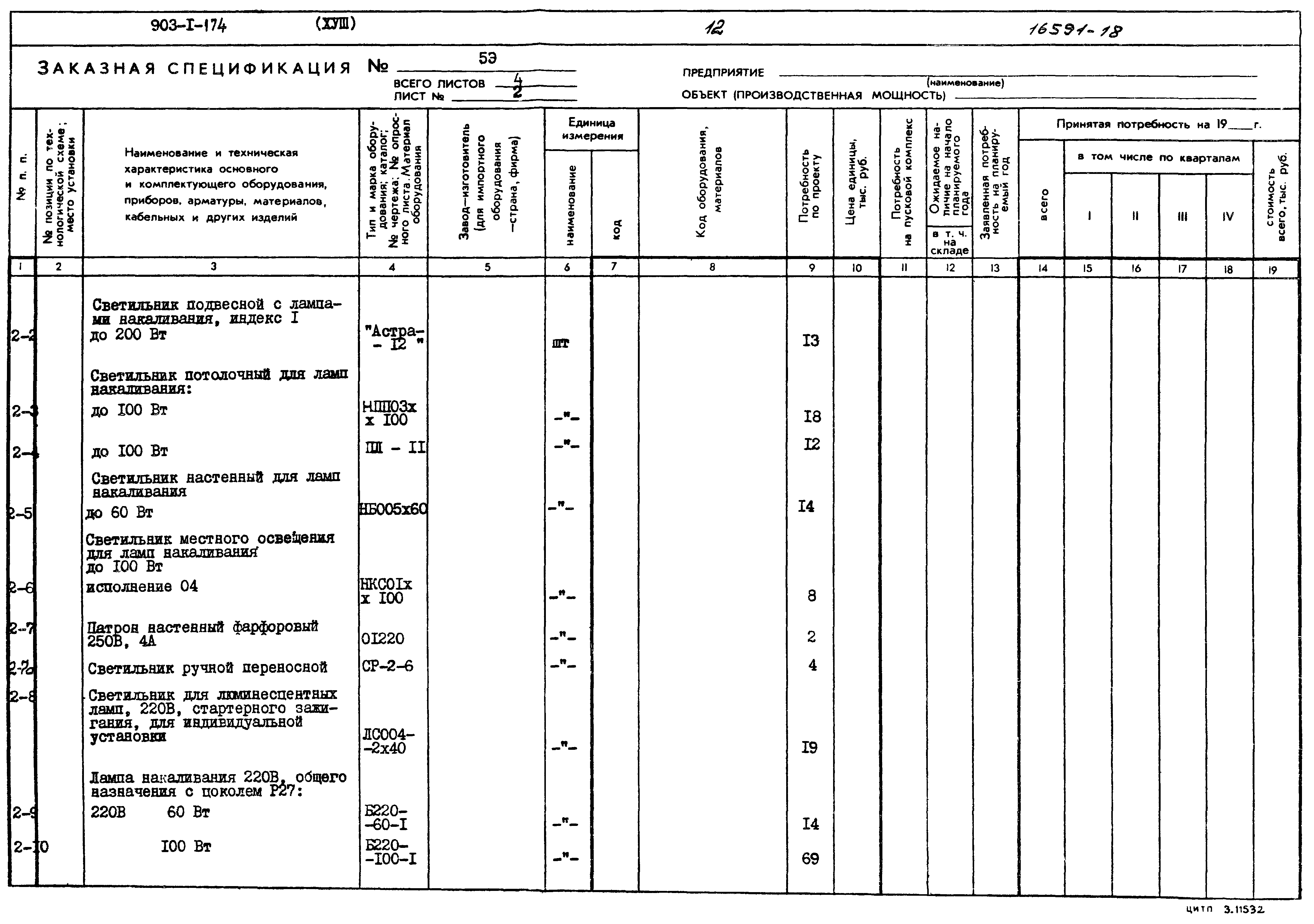Типовой проект 903-1-174