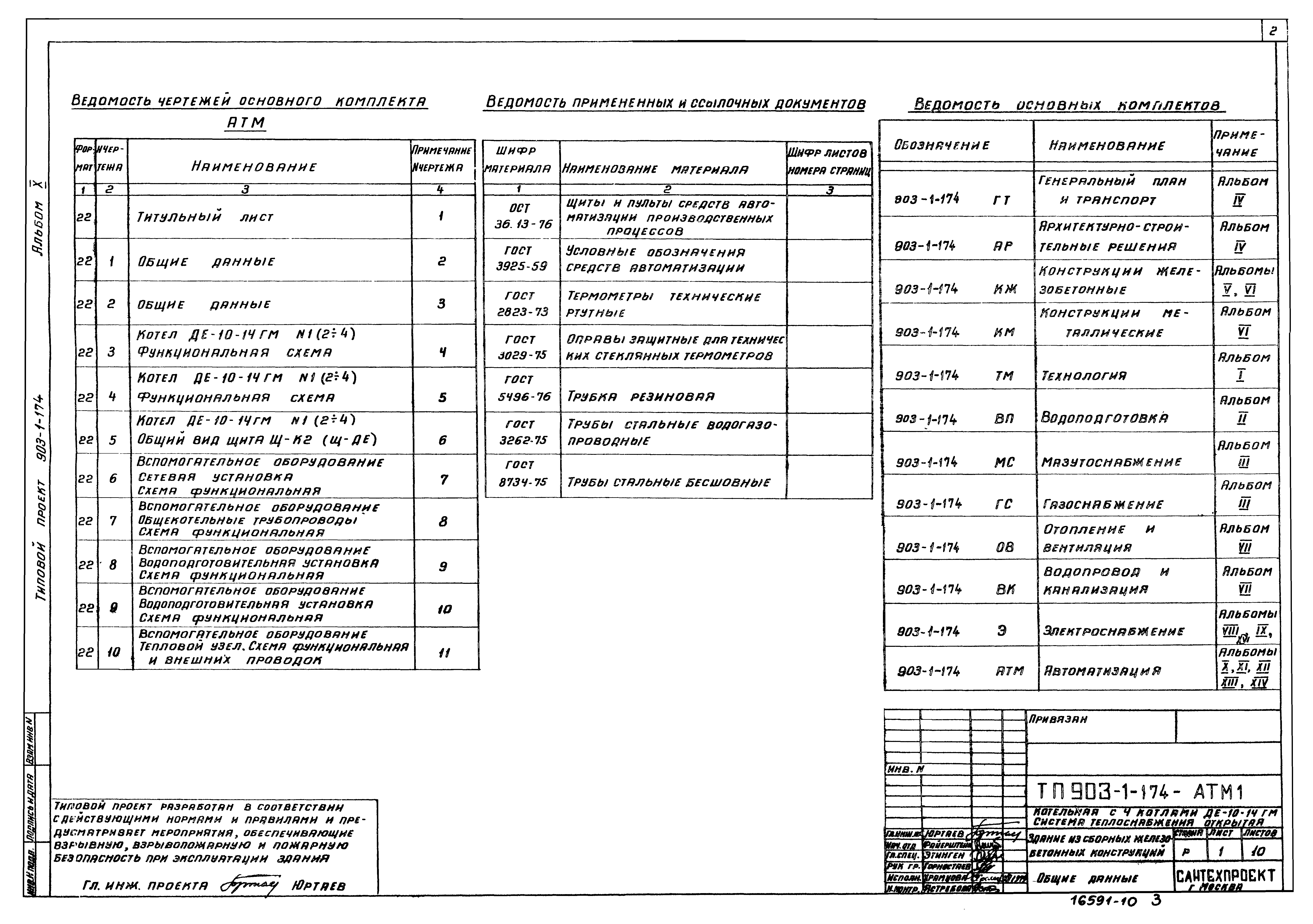 Типовой проект 903-1-174