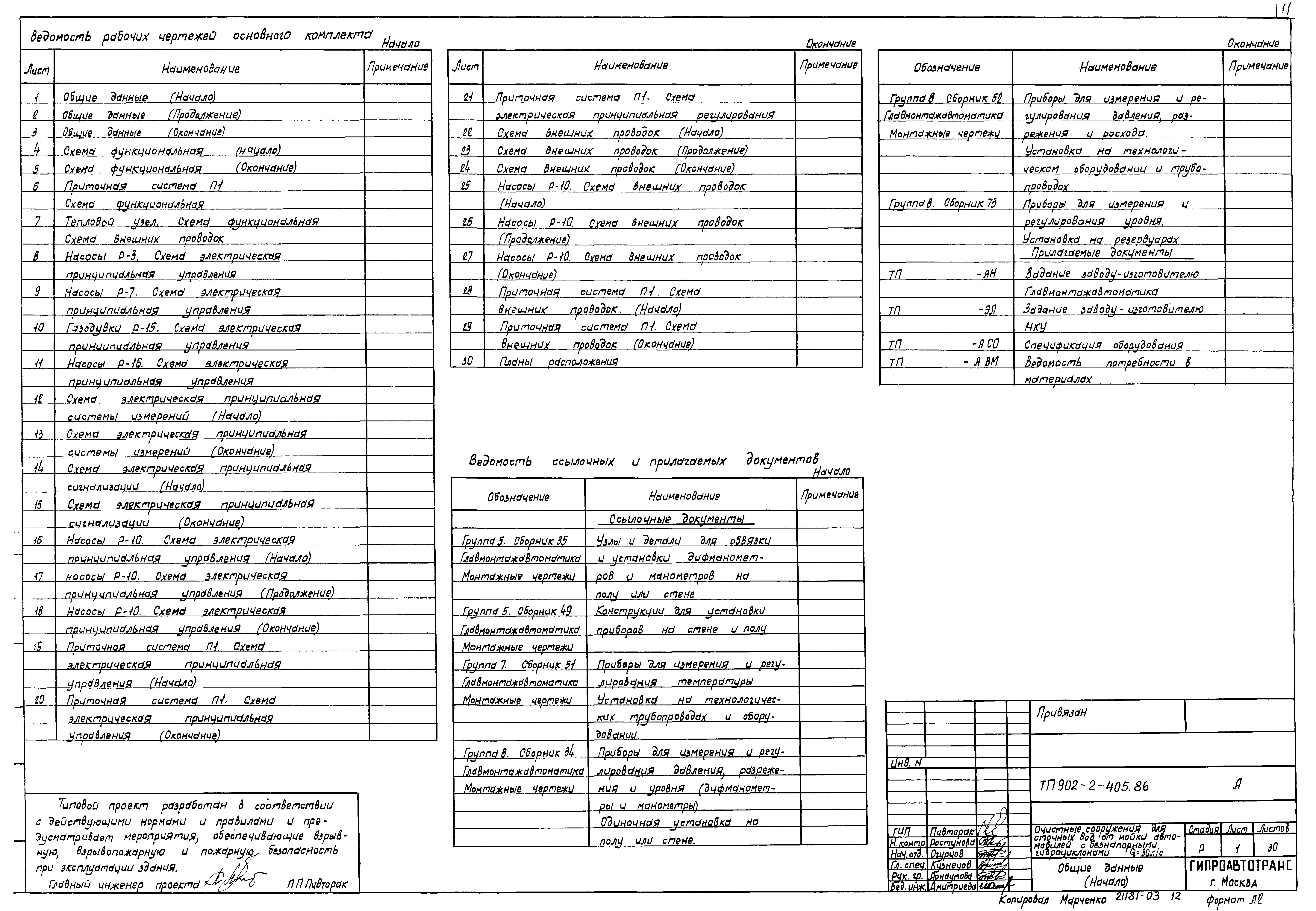 Типовой проект 902-2-405.86