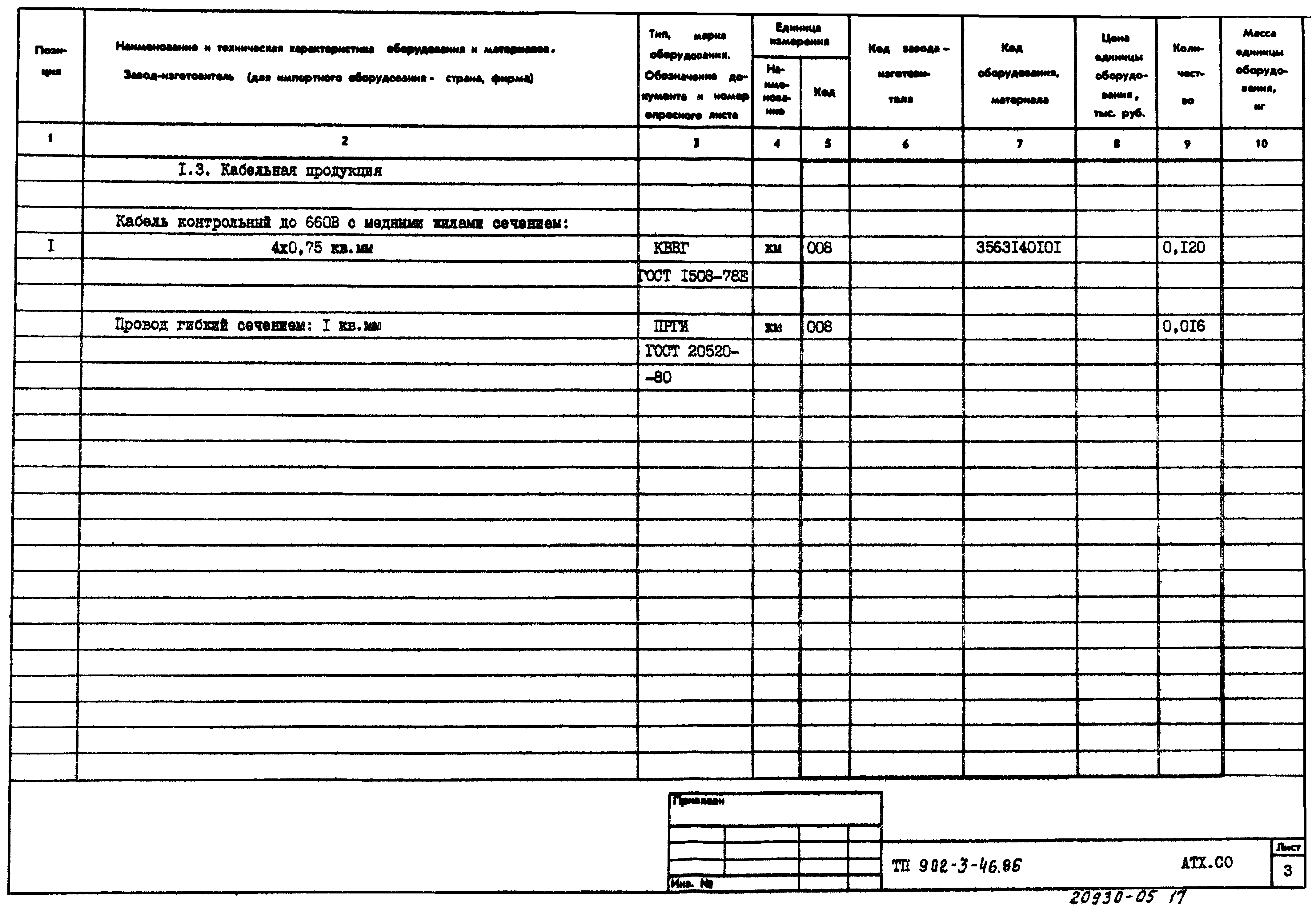 Типовой проект 902-3-46.85