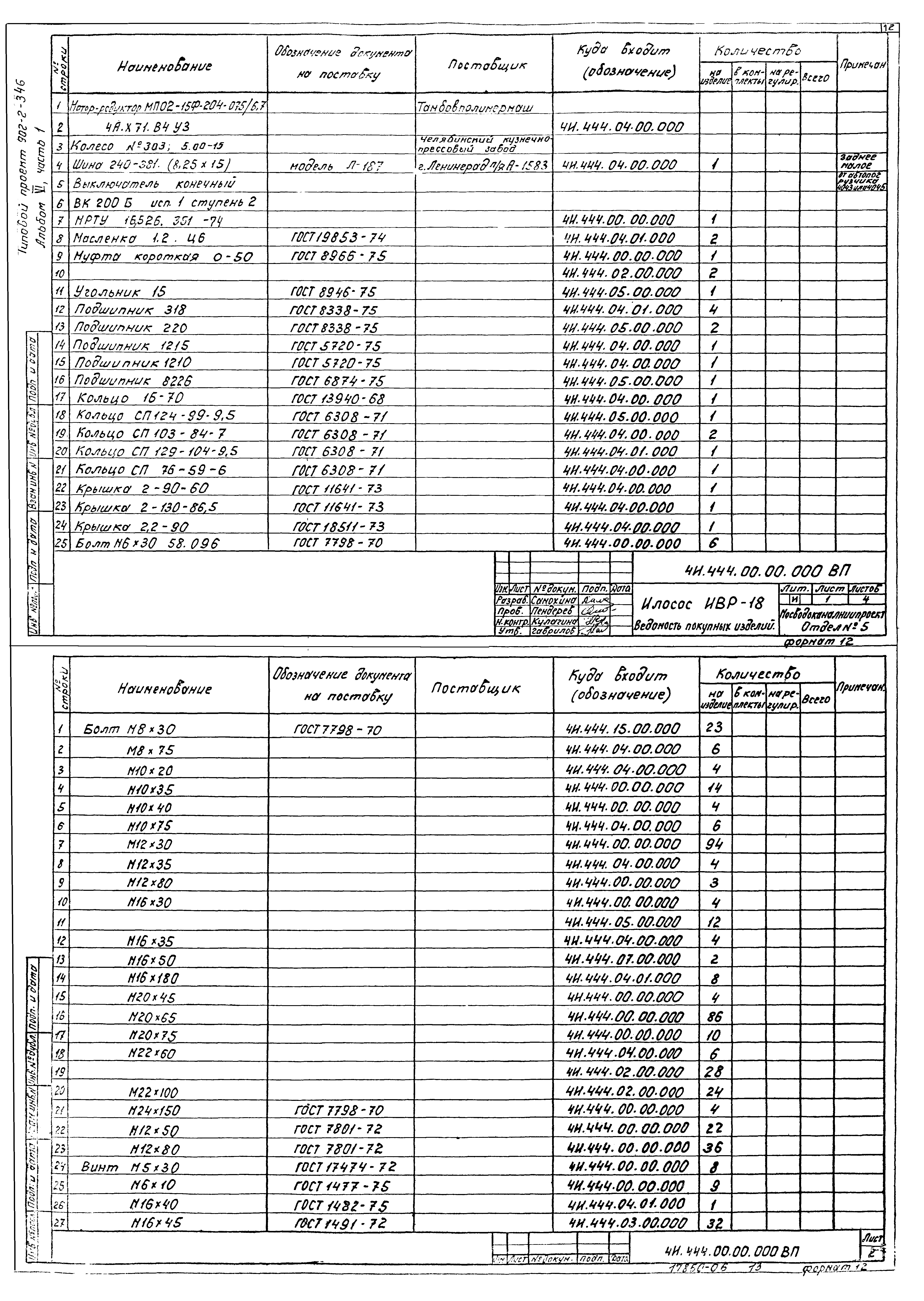 Типовой проект 902-2-346