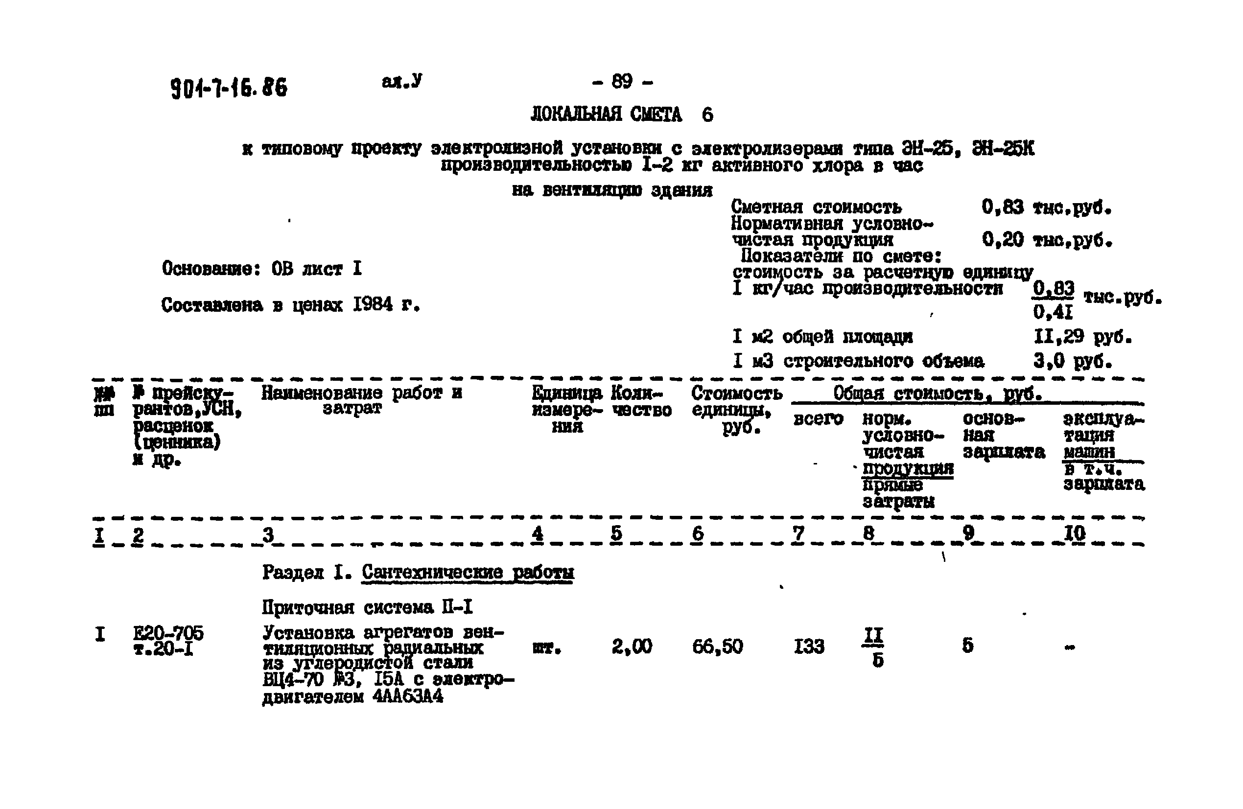Типовой проект 901-7-16.86