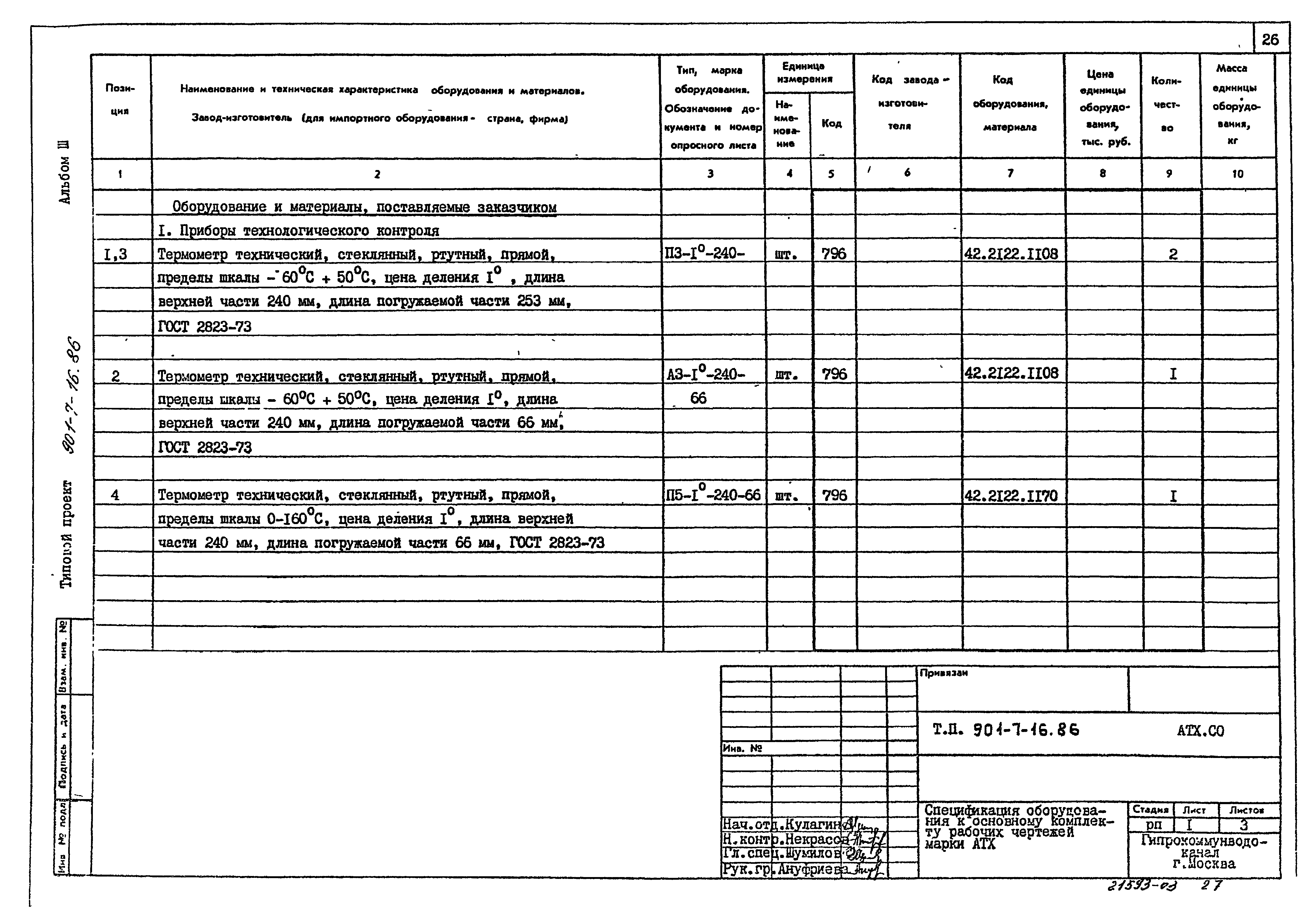 Типовой проект 901-7-16.86