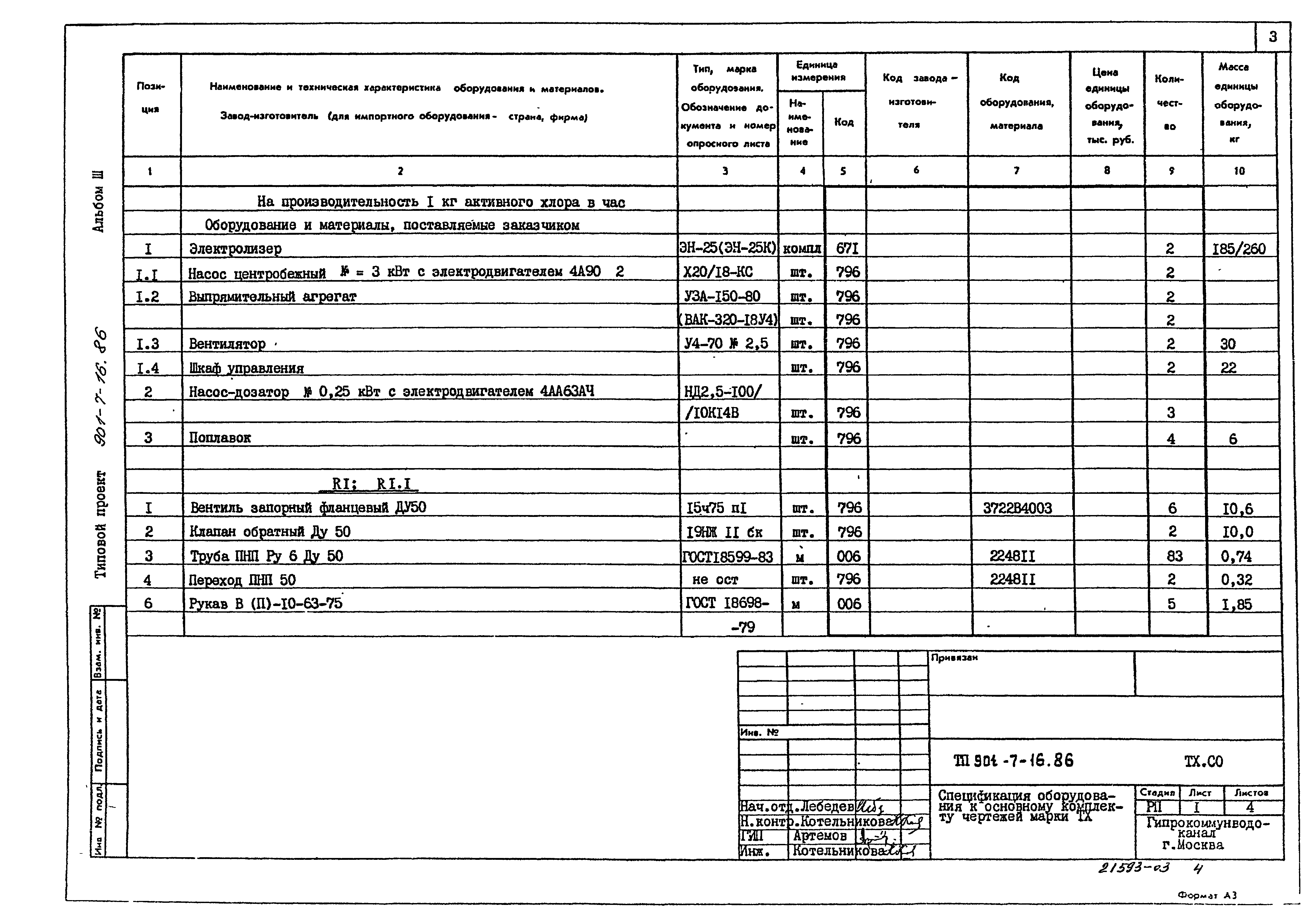 Типовой проект 901-7-16.86