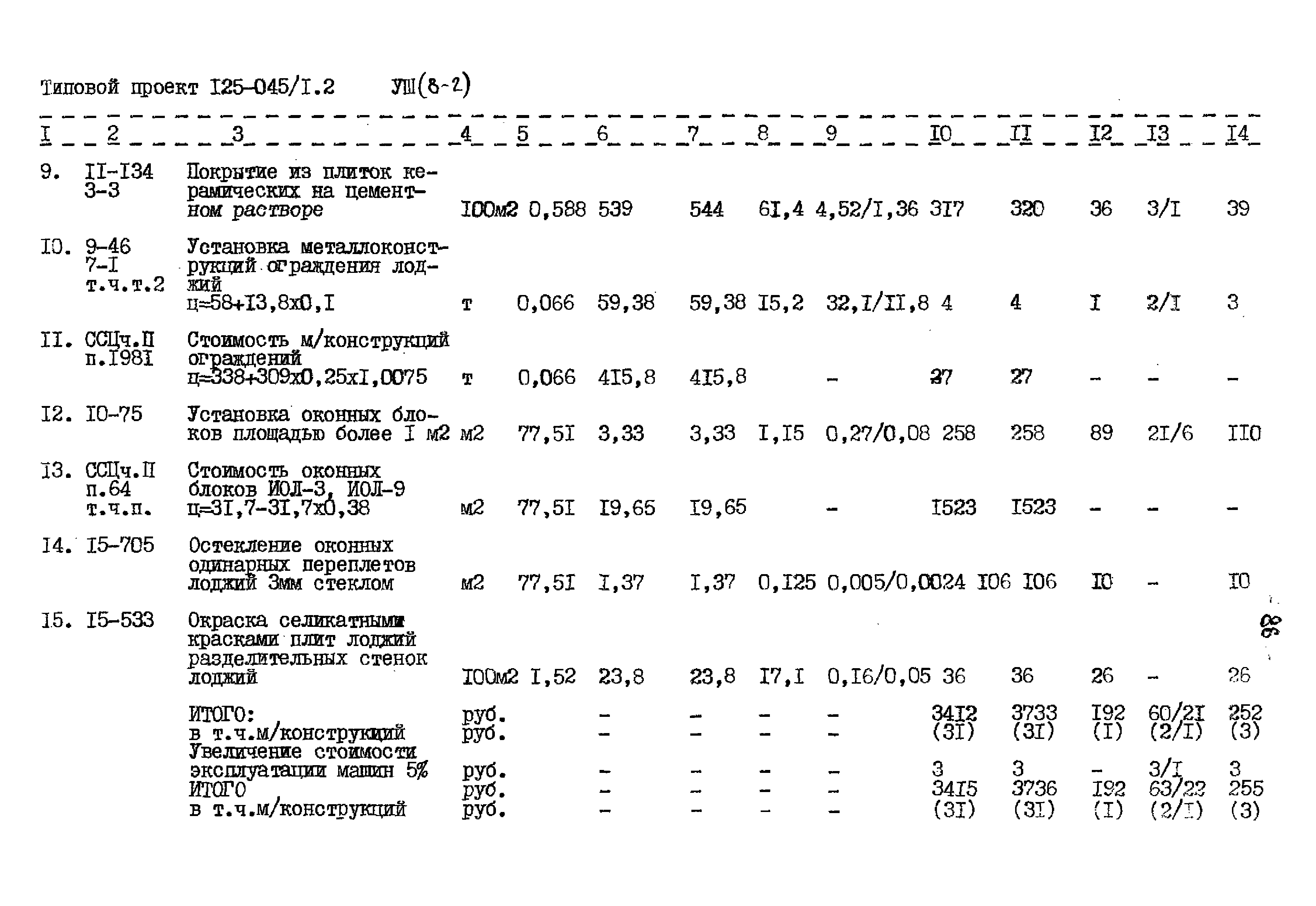 Типовой проект 125-045/1.2