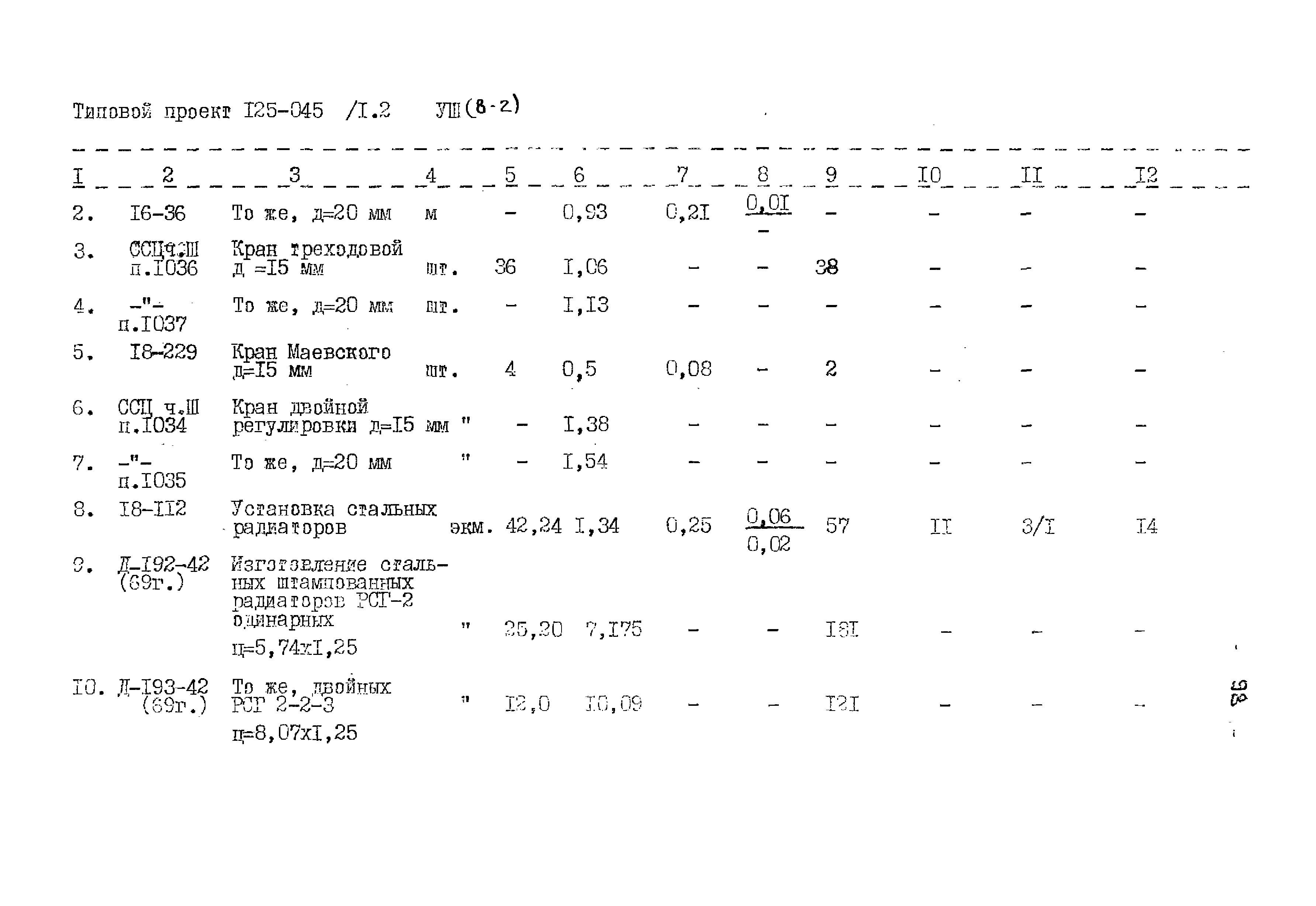 Типовой проект 125-045/1.2