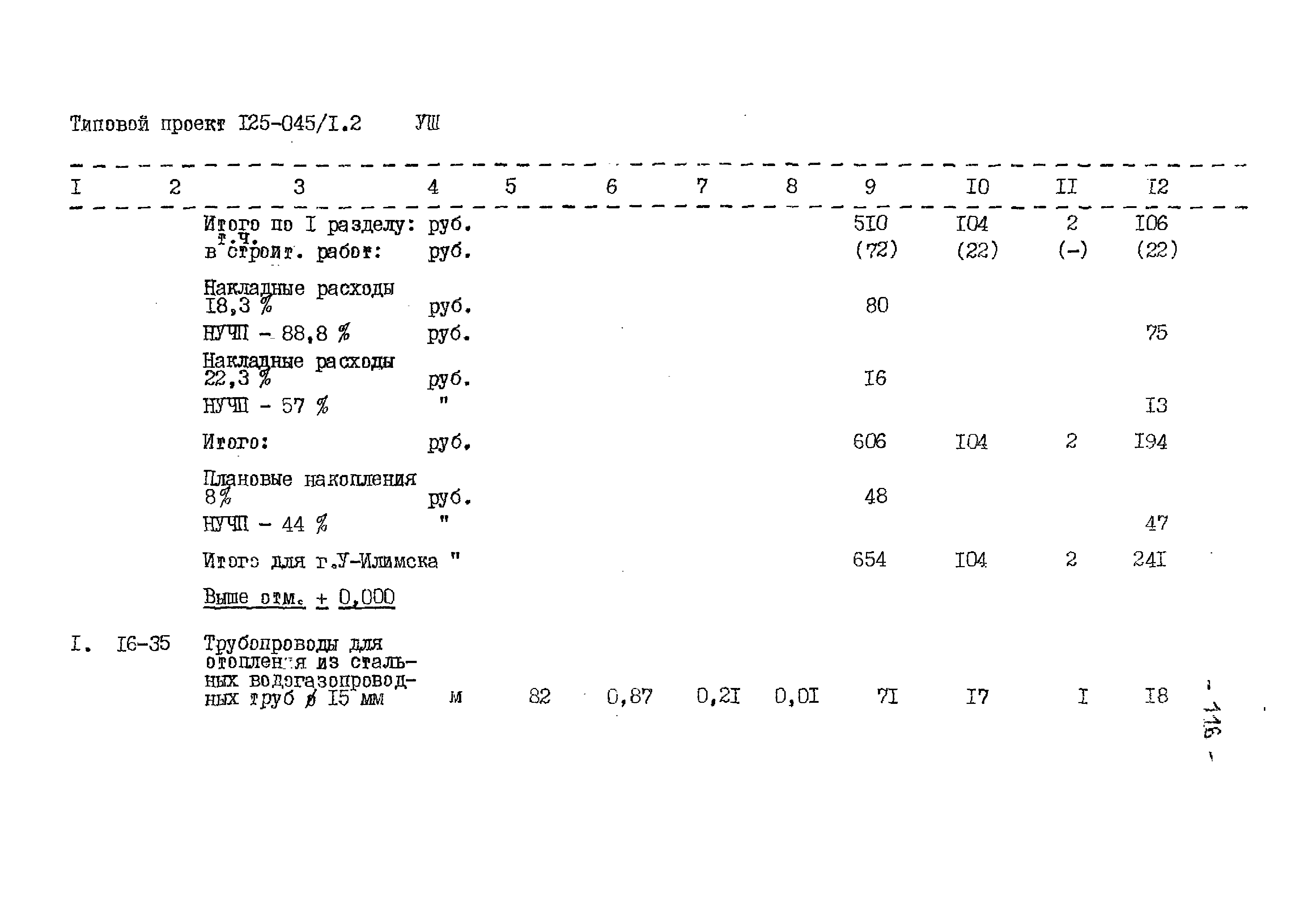 Типовой проект 125-045/1.2