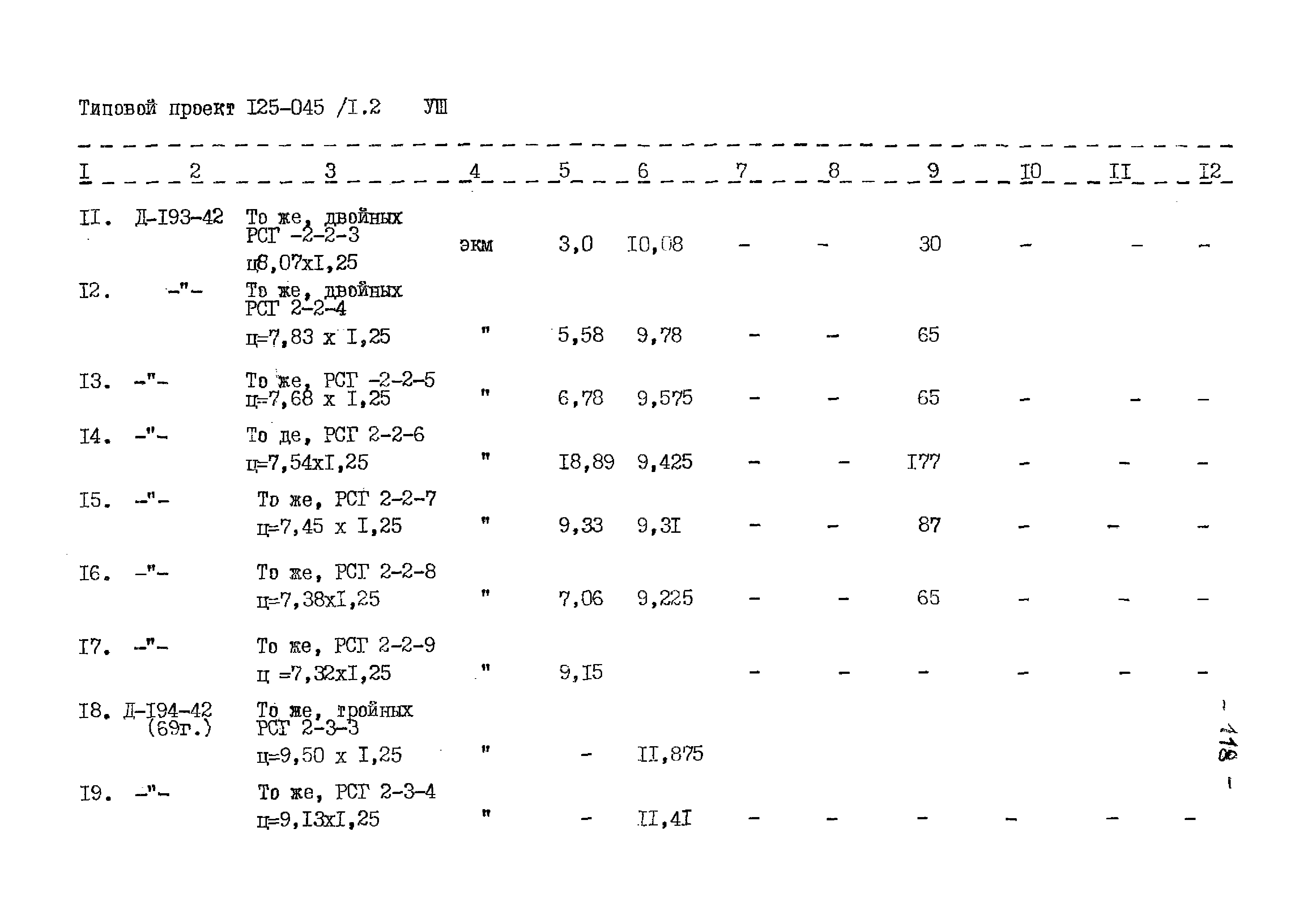 Типовой проект 125-045/1.2