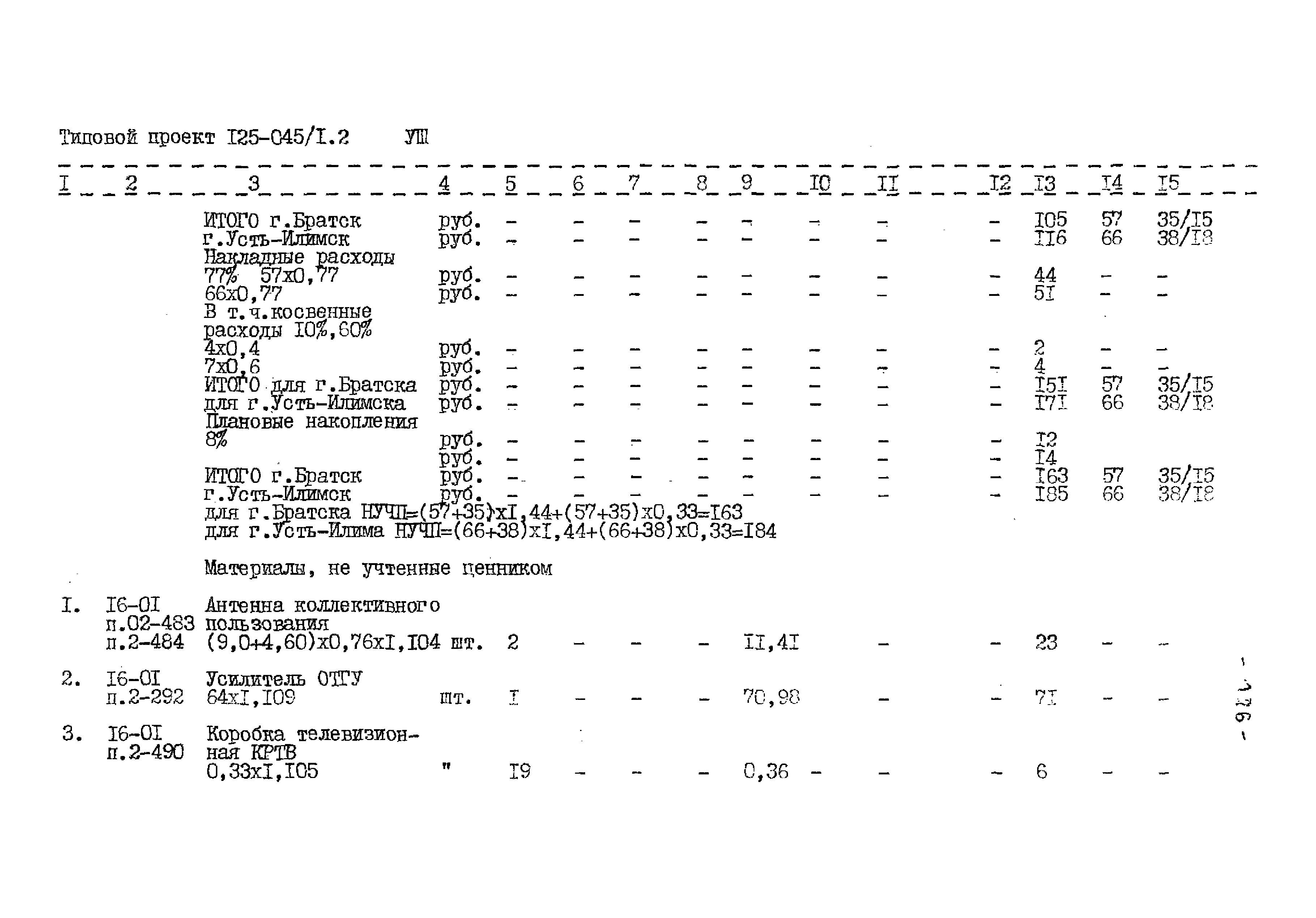 Типовой проект 125-045/1.2