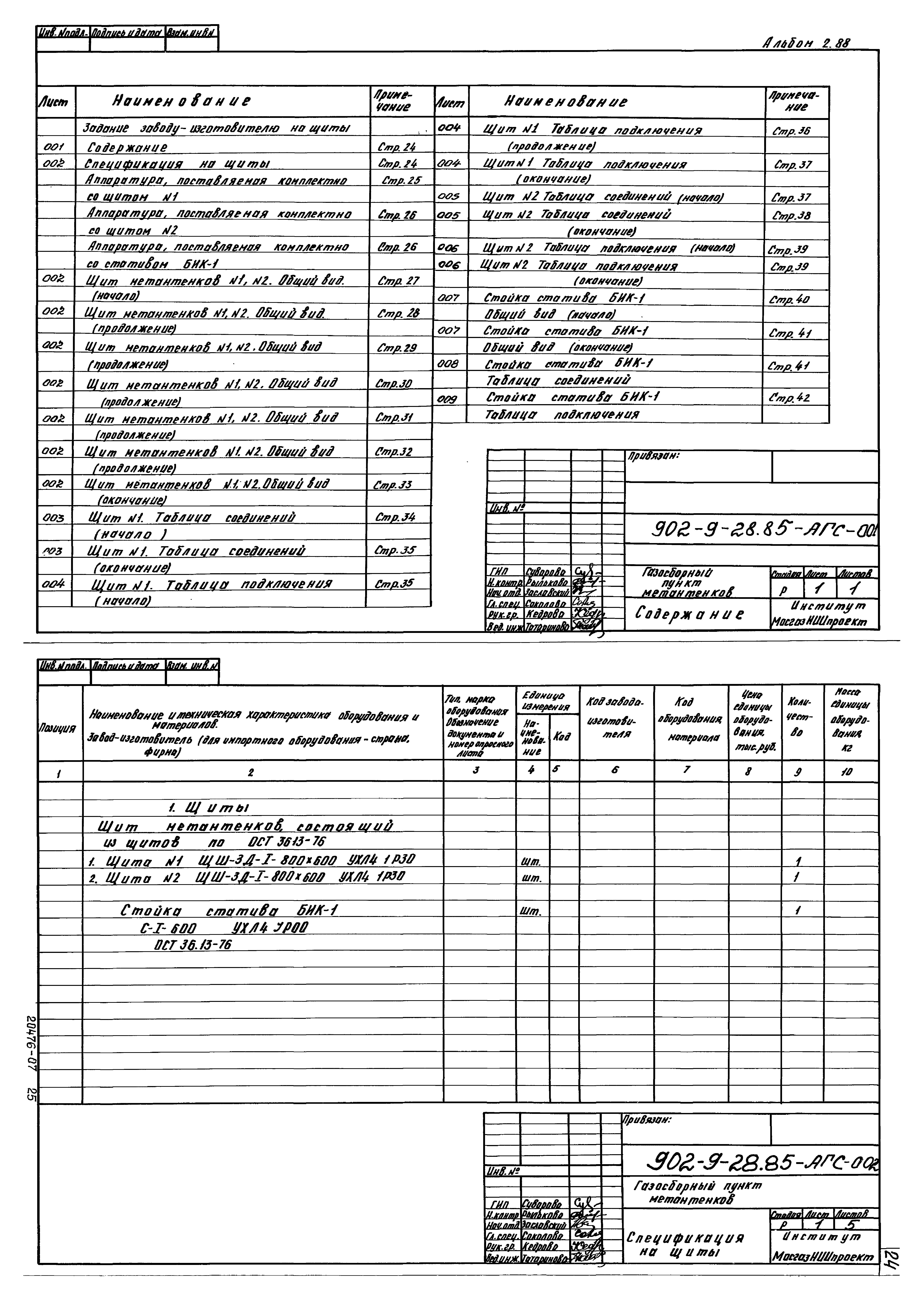 Типовой проект 902-9-28.85