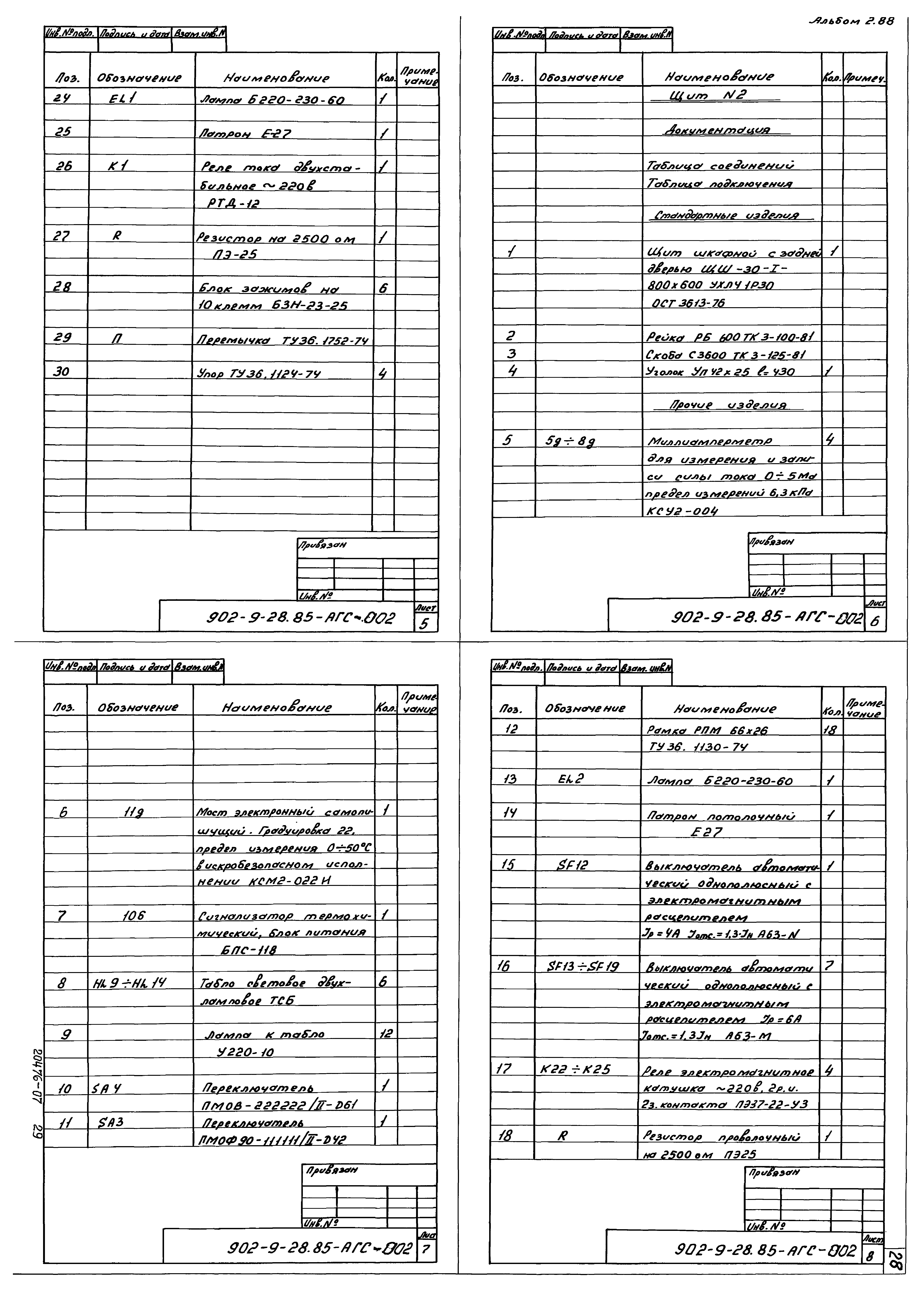 Типовой проект 902-9-28.85