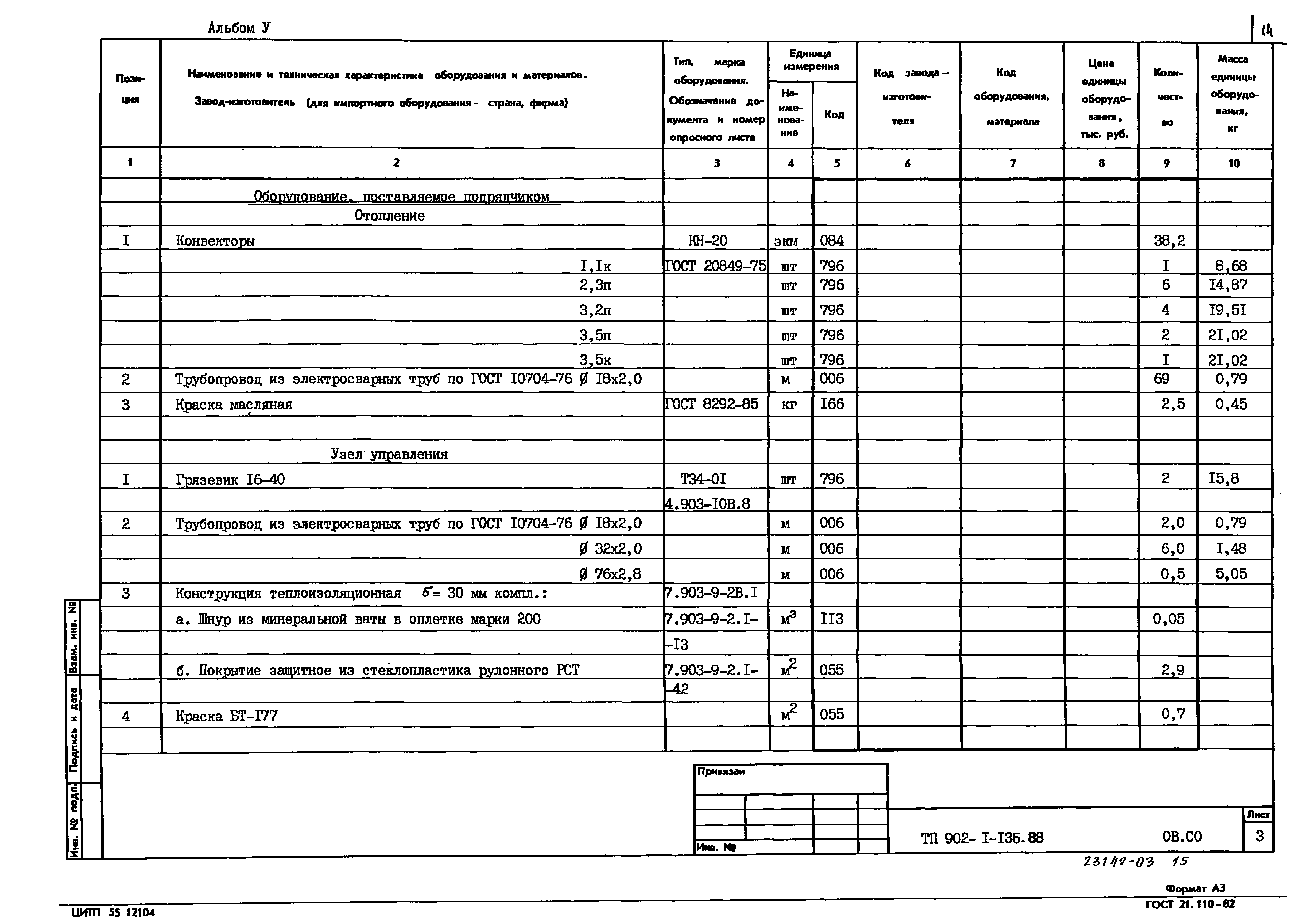 Типовой проект 902-1-135.88