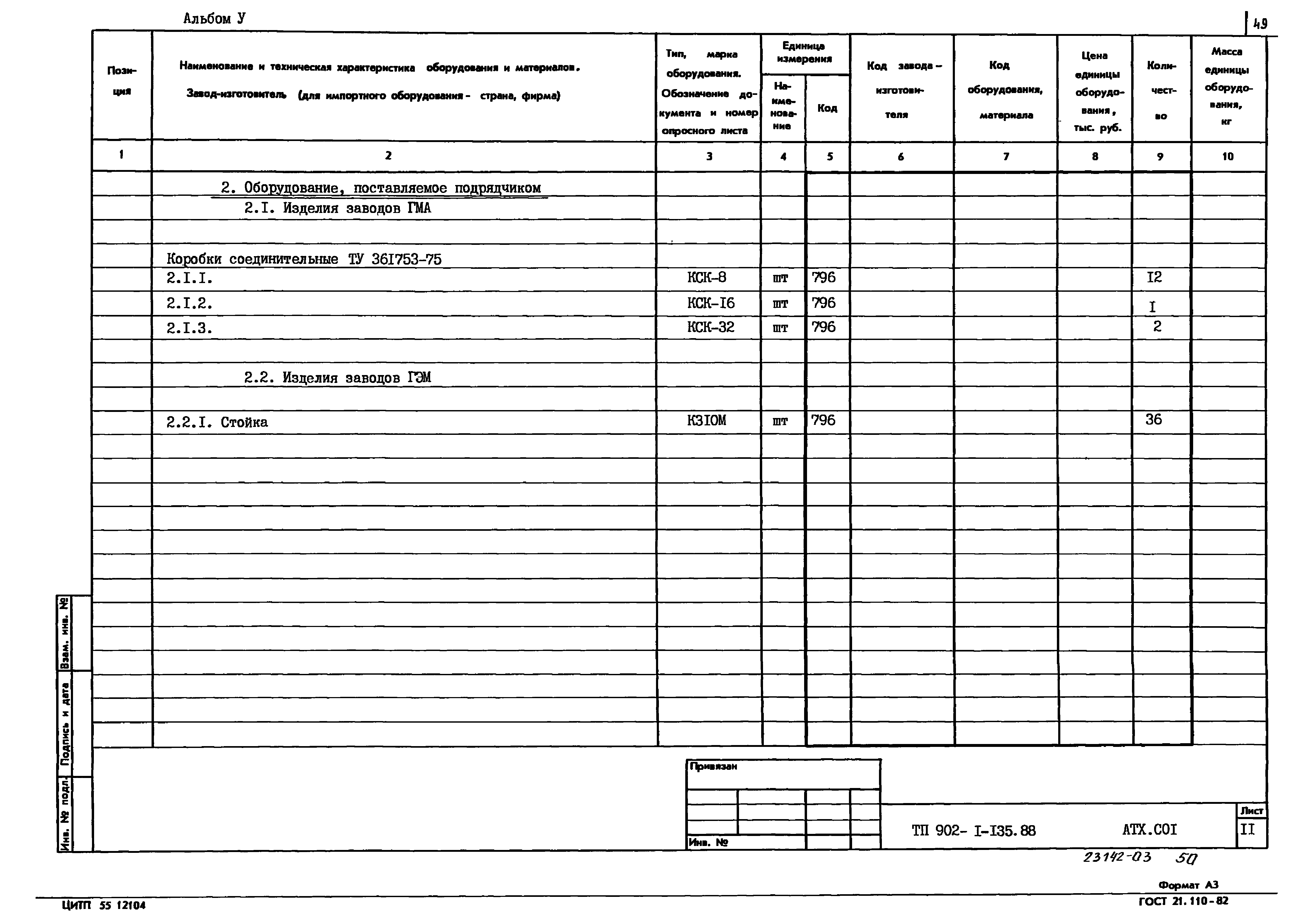 Типовой проект 902-1-135.88