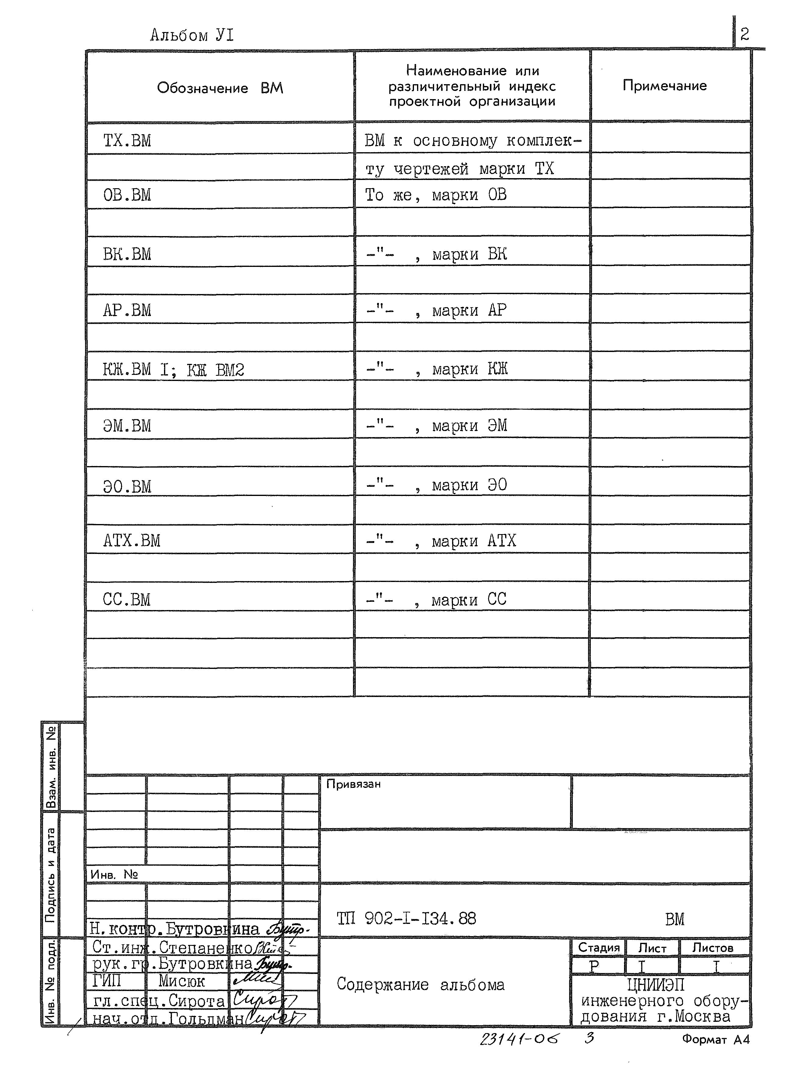 Типовой проект 902-1-134.88