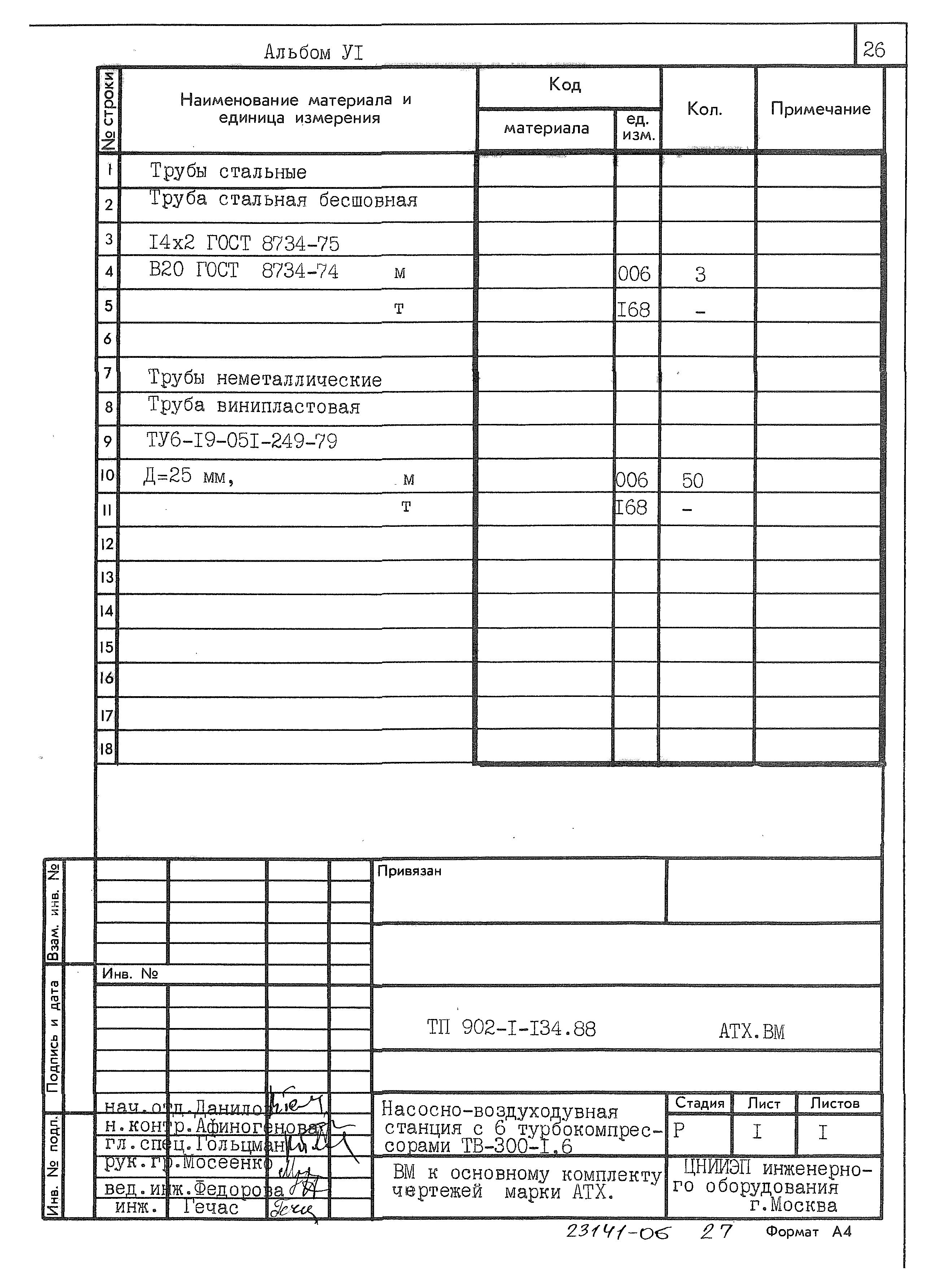 Типовой проект 902-1-134.88