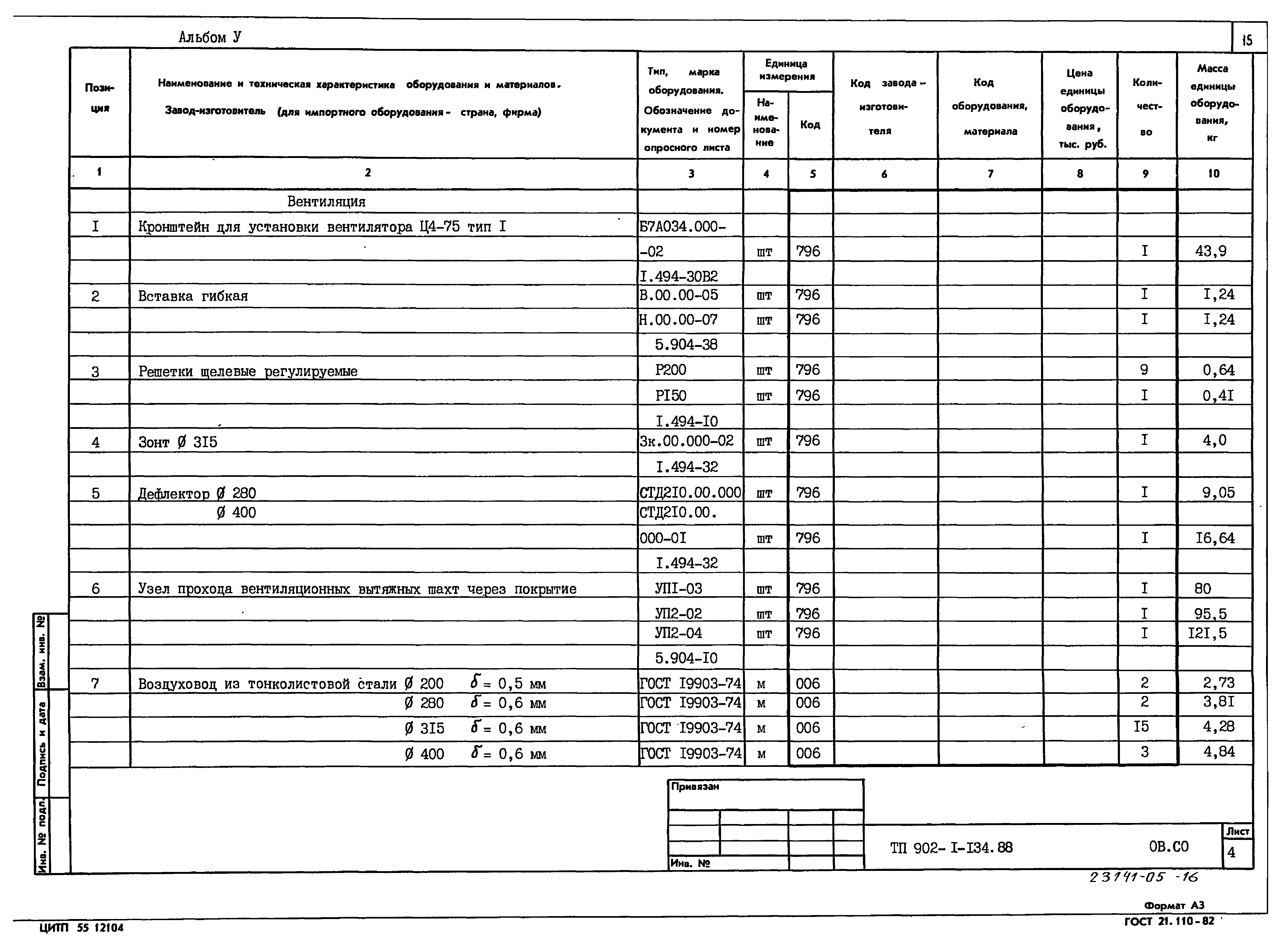 Типовой проект 902-1-134.88