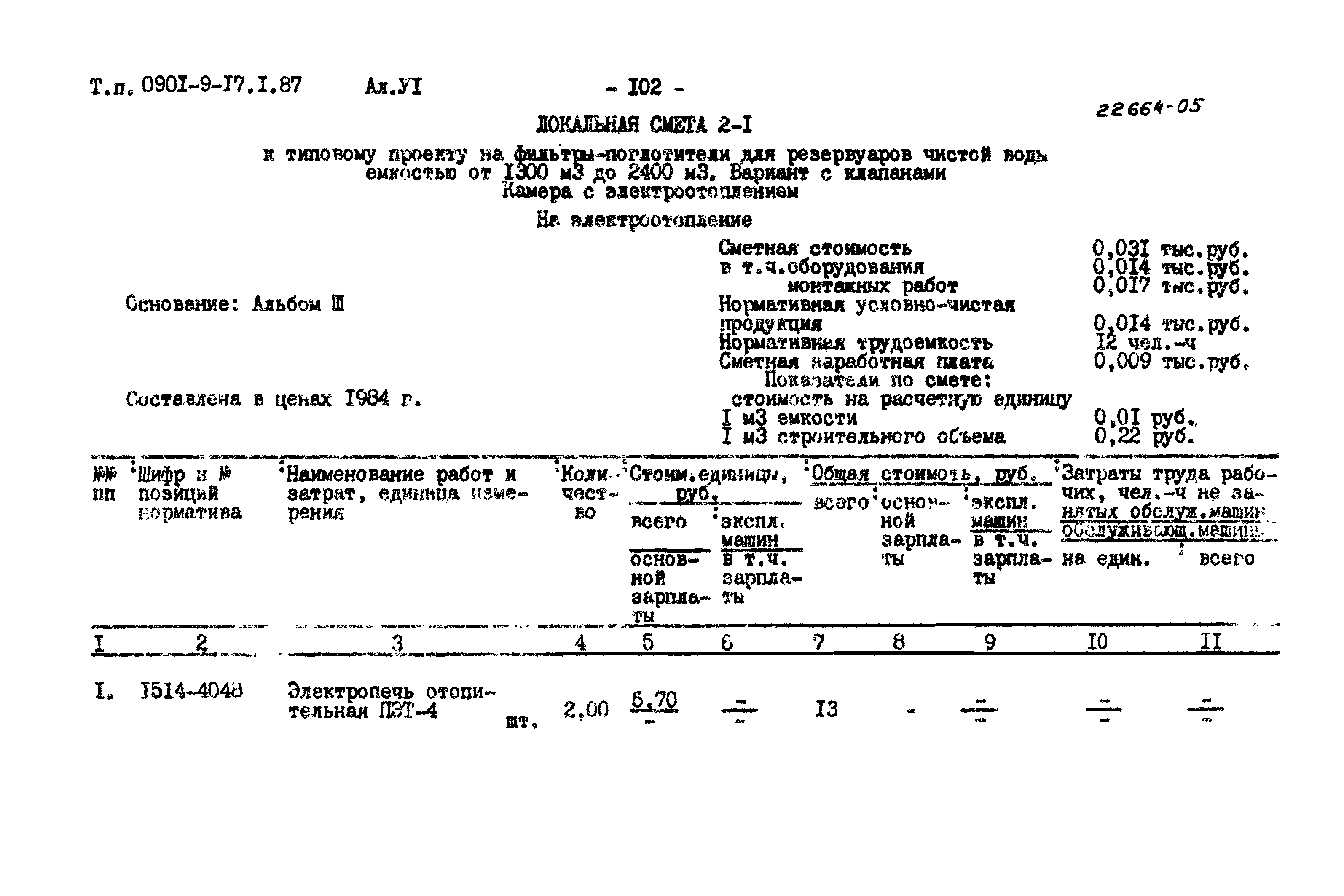Типовой проект 0901-9-17.2.87