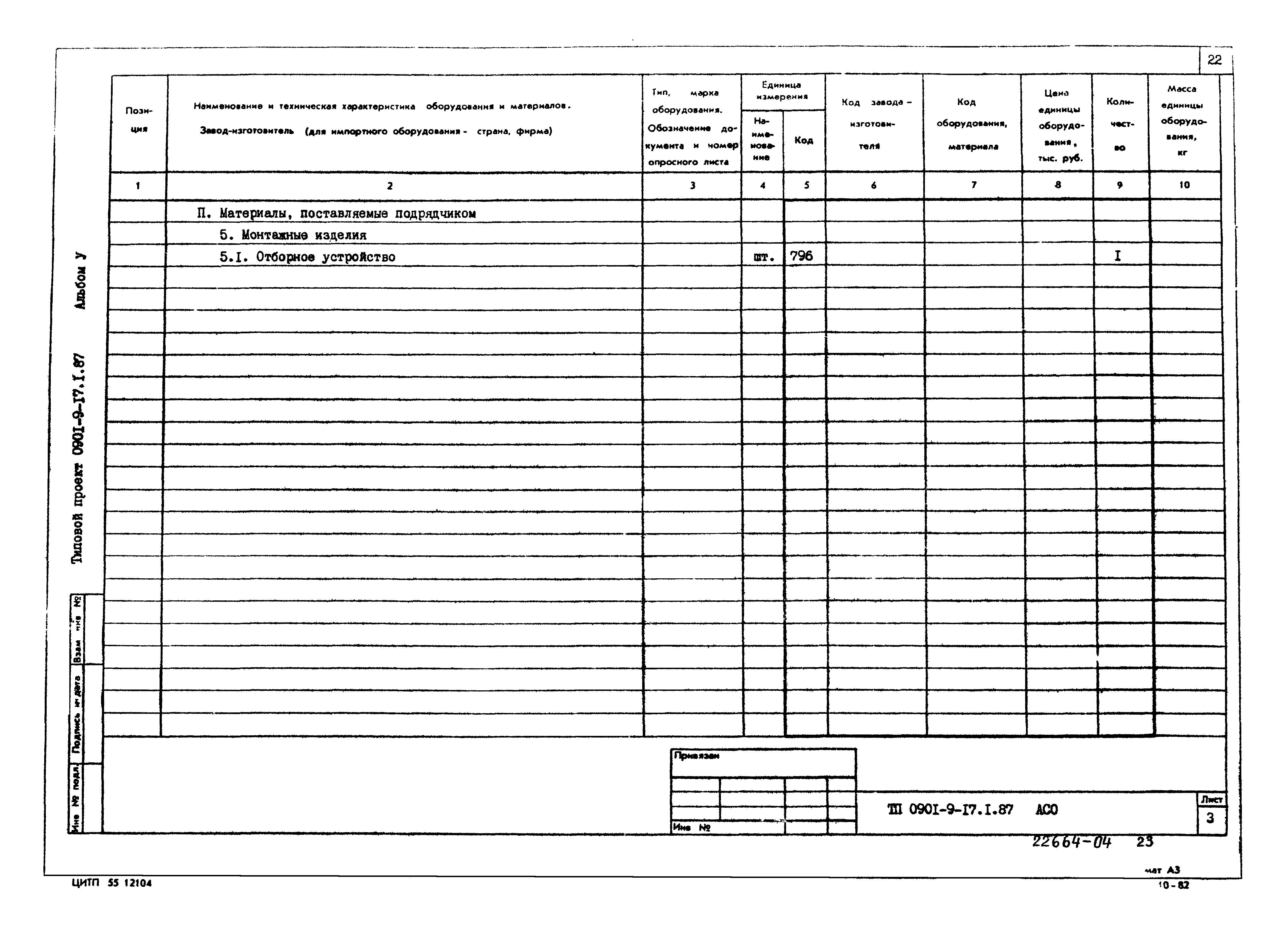 Типовой проект 0901-9-17.2.87