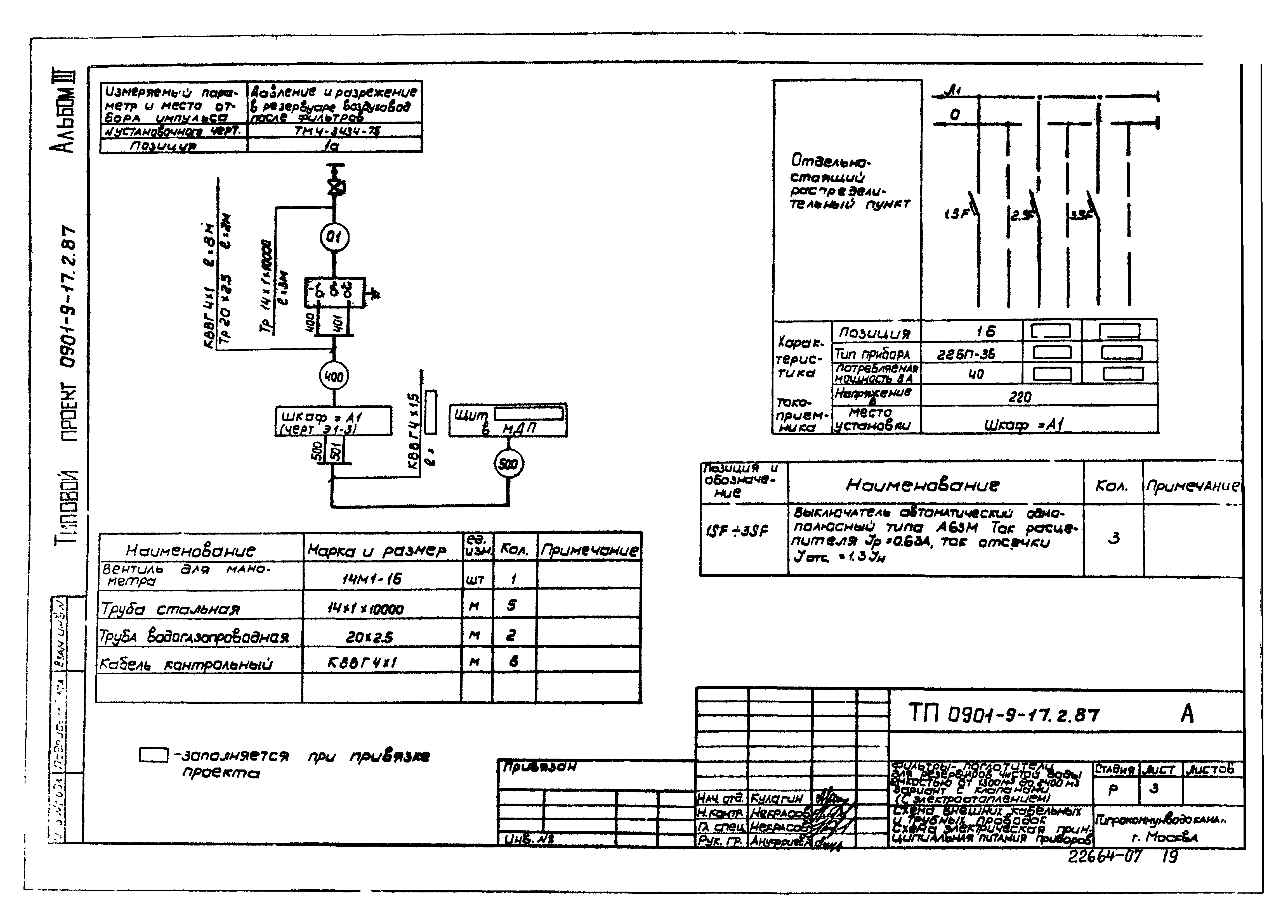 Типовой проект 0901-9-17.2.87