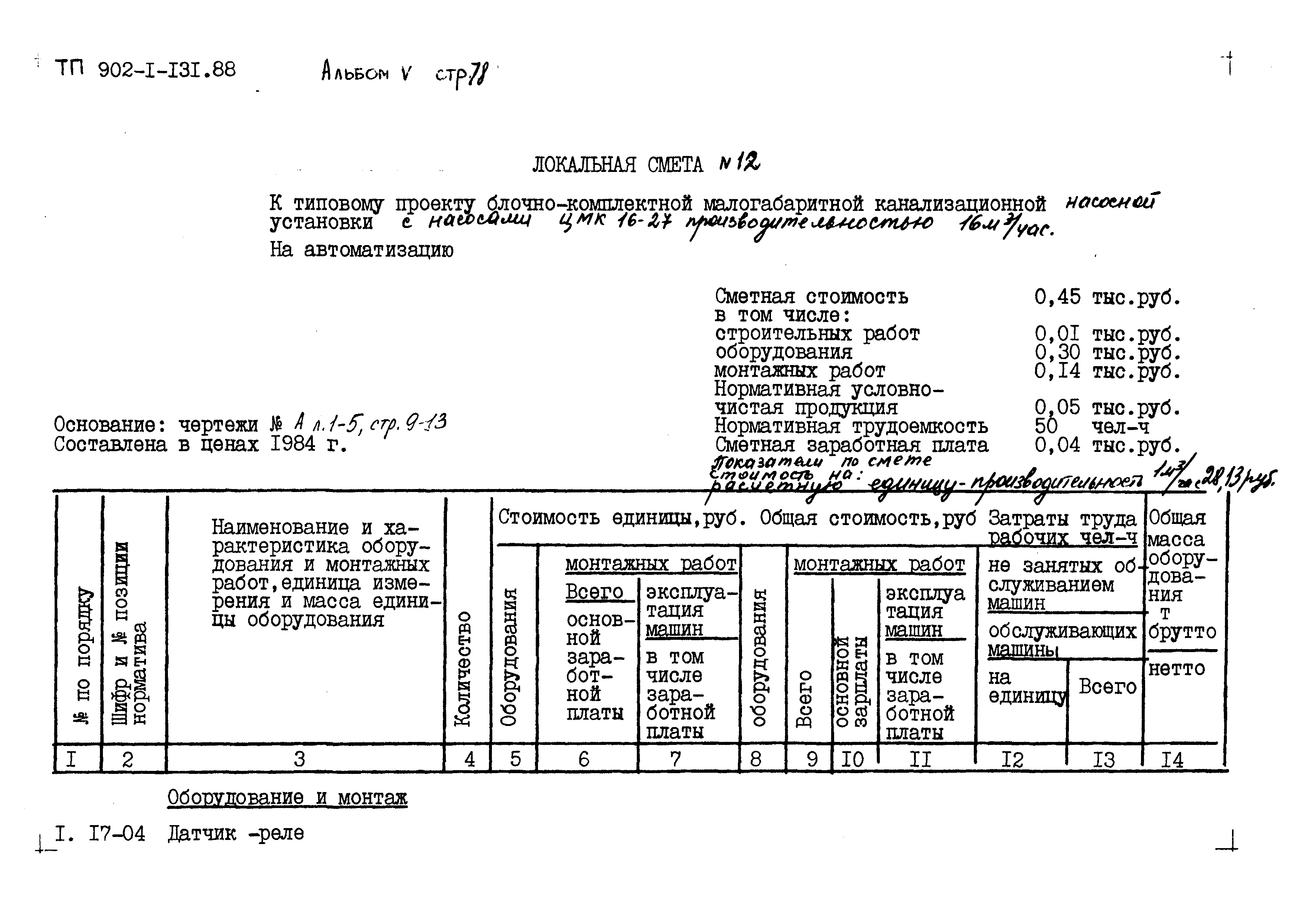 Типовой проект 902-1-131.88