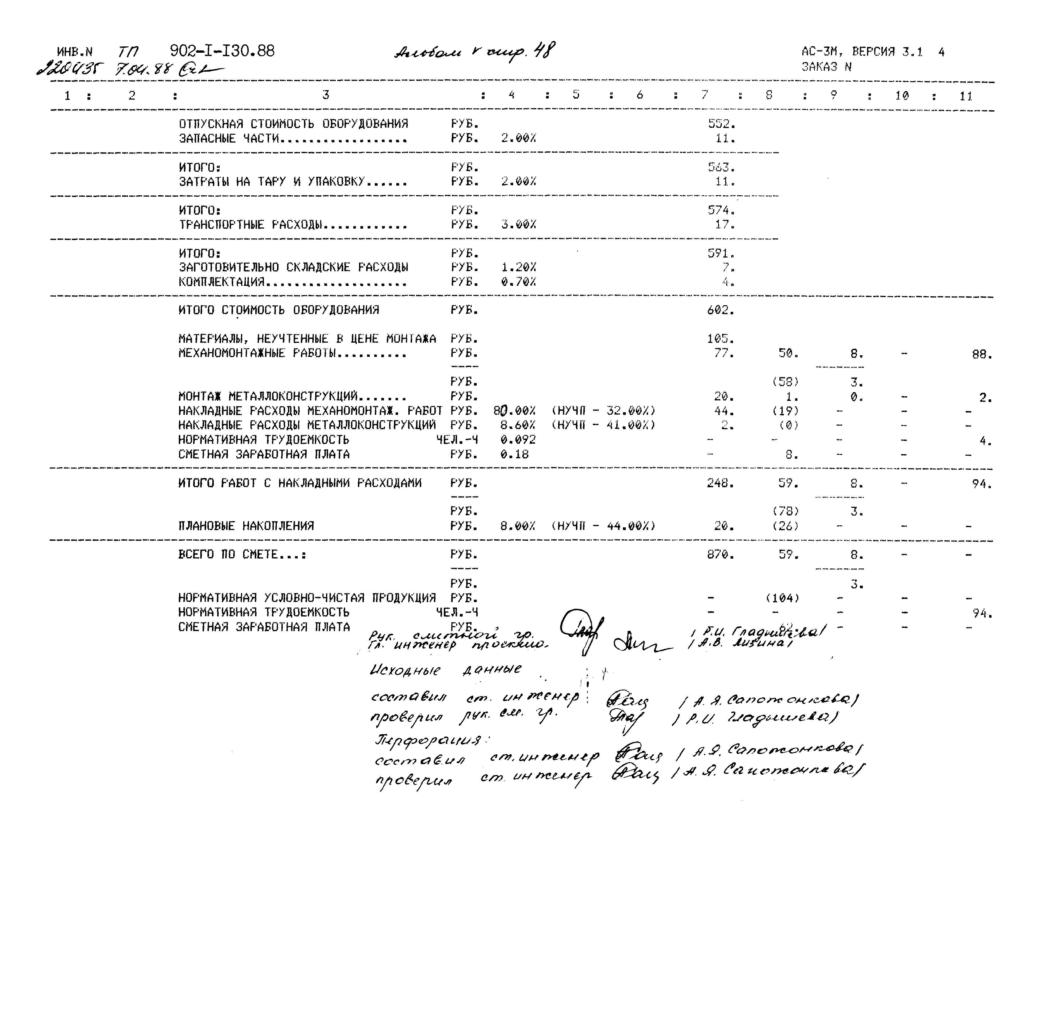 Типовой проект 902-1-130.88