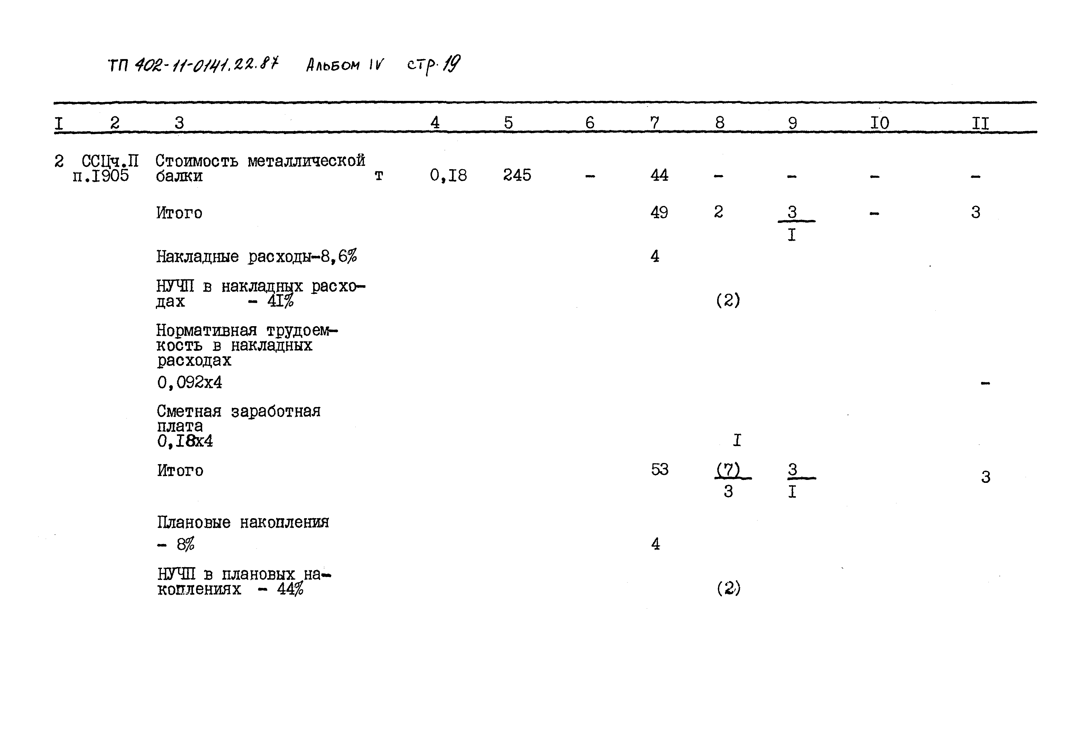 Типовые проектные решения 402-11-0141.22.87