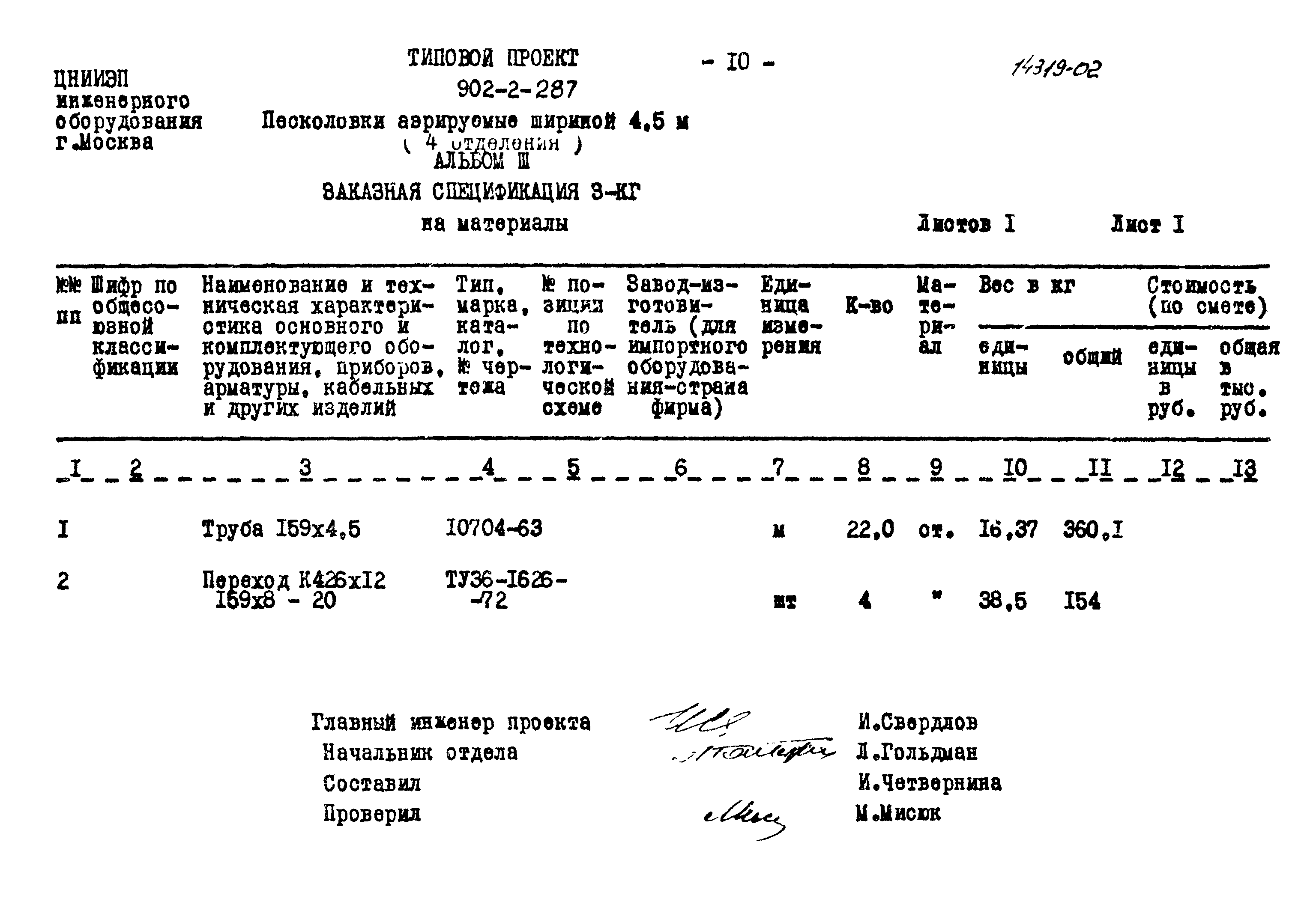 Типовой проект 902-2-287