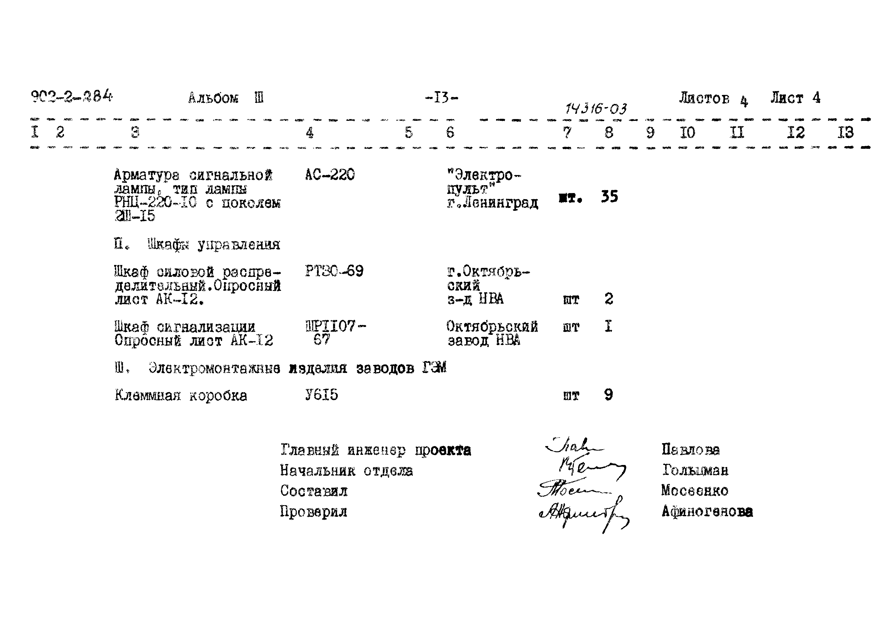 Типовой проект 902-2-284