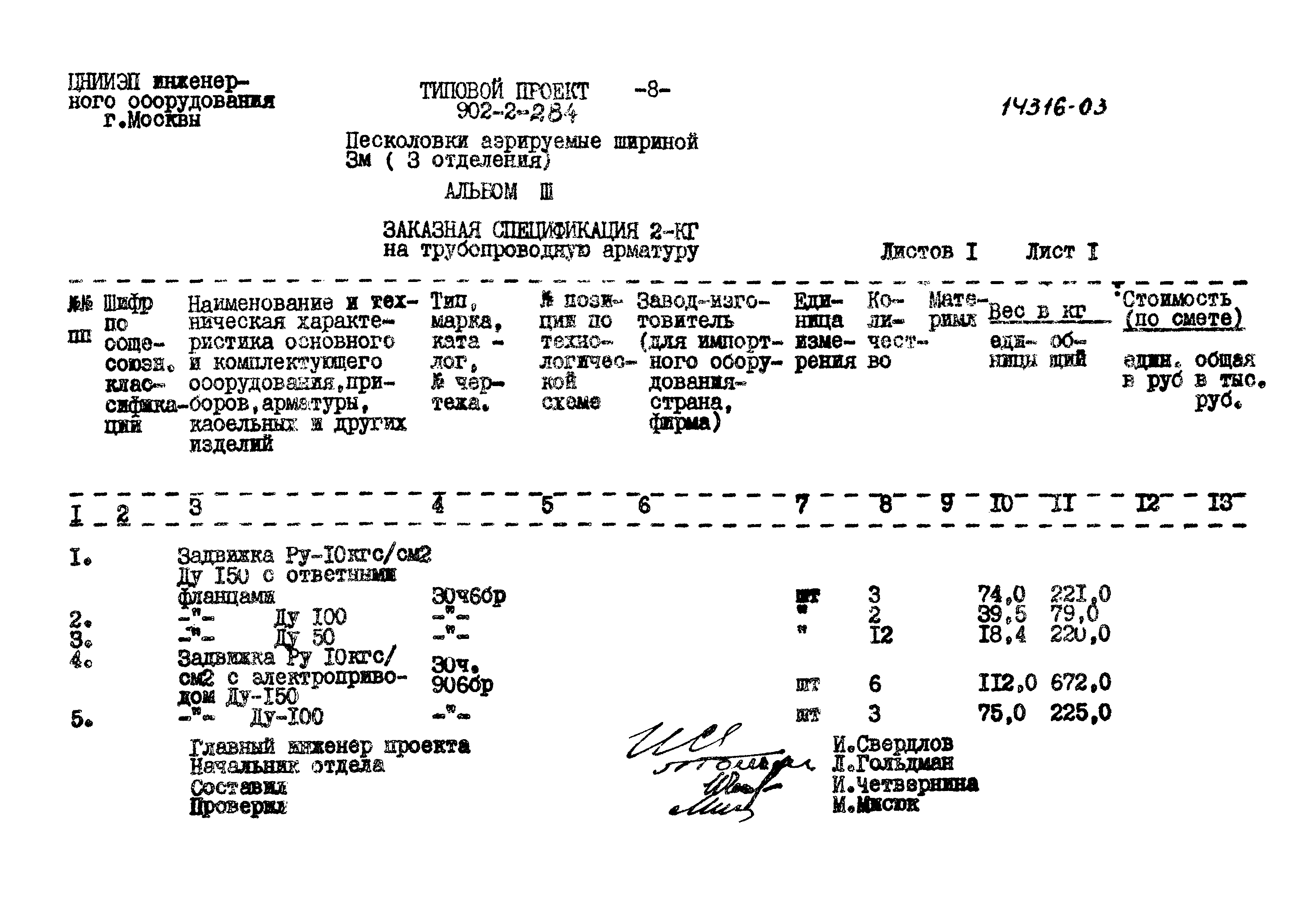Типовой проект 902-2-284
