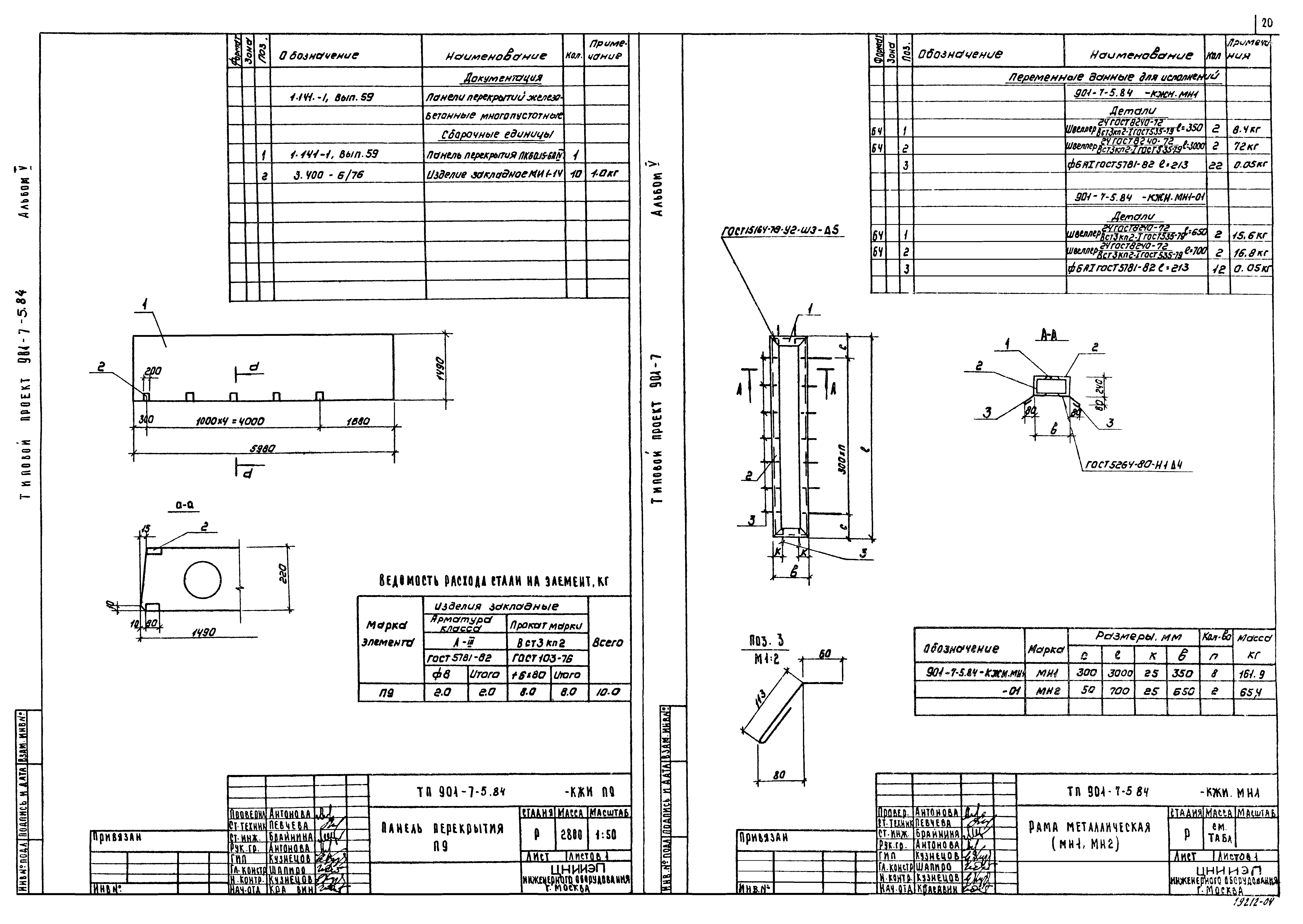 Типовой проект 901-7-5.84