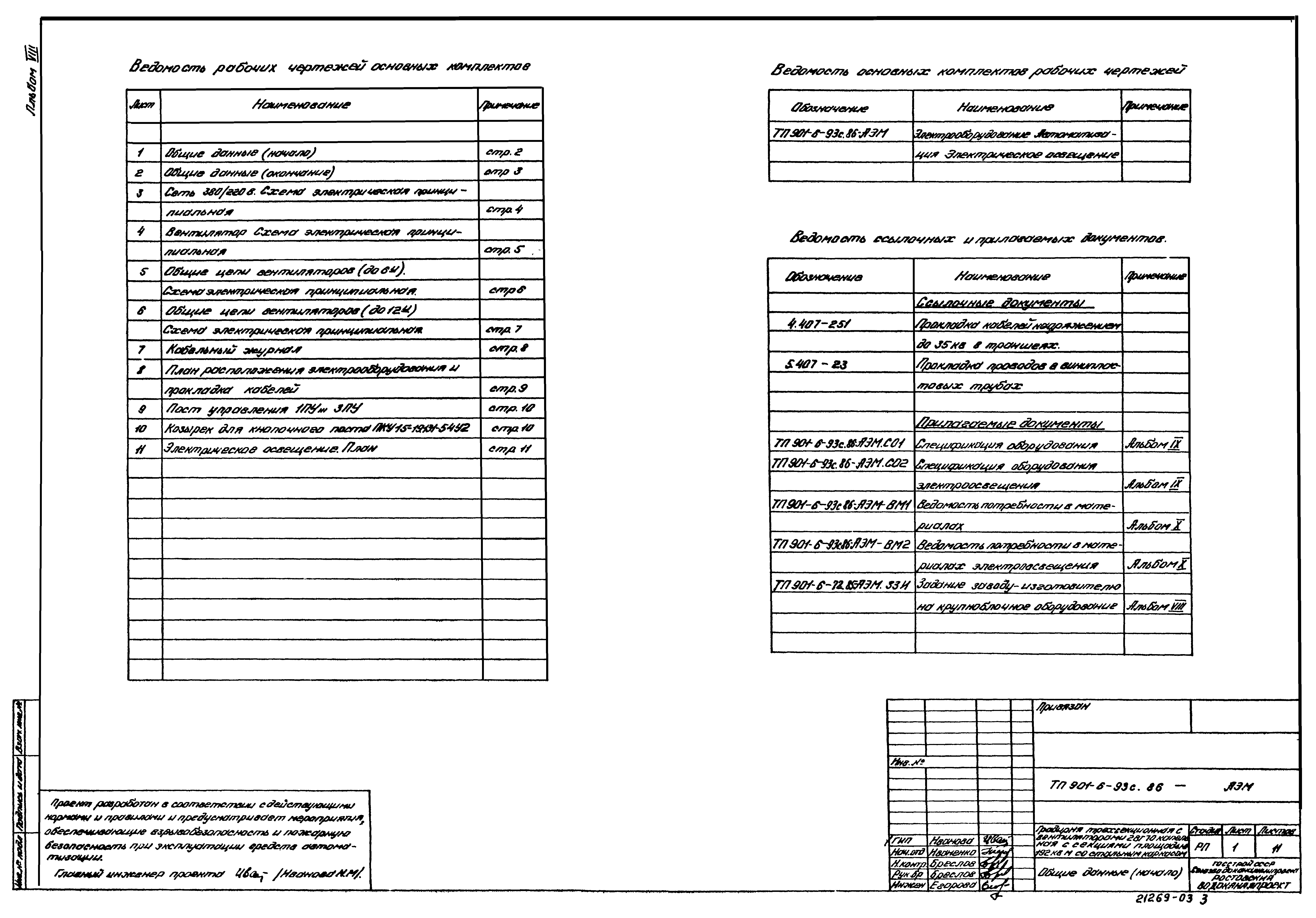 Типовой проект 901-6-93с.86