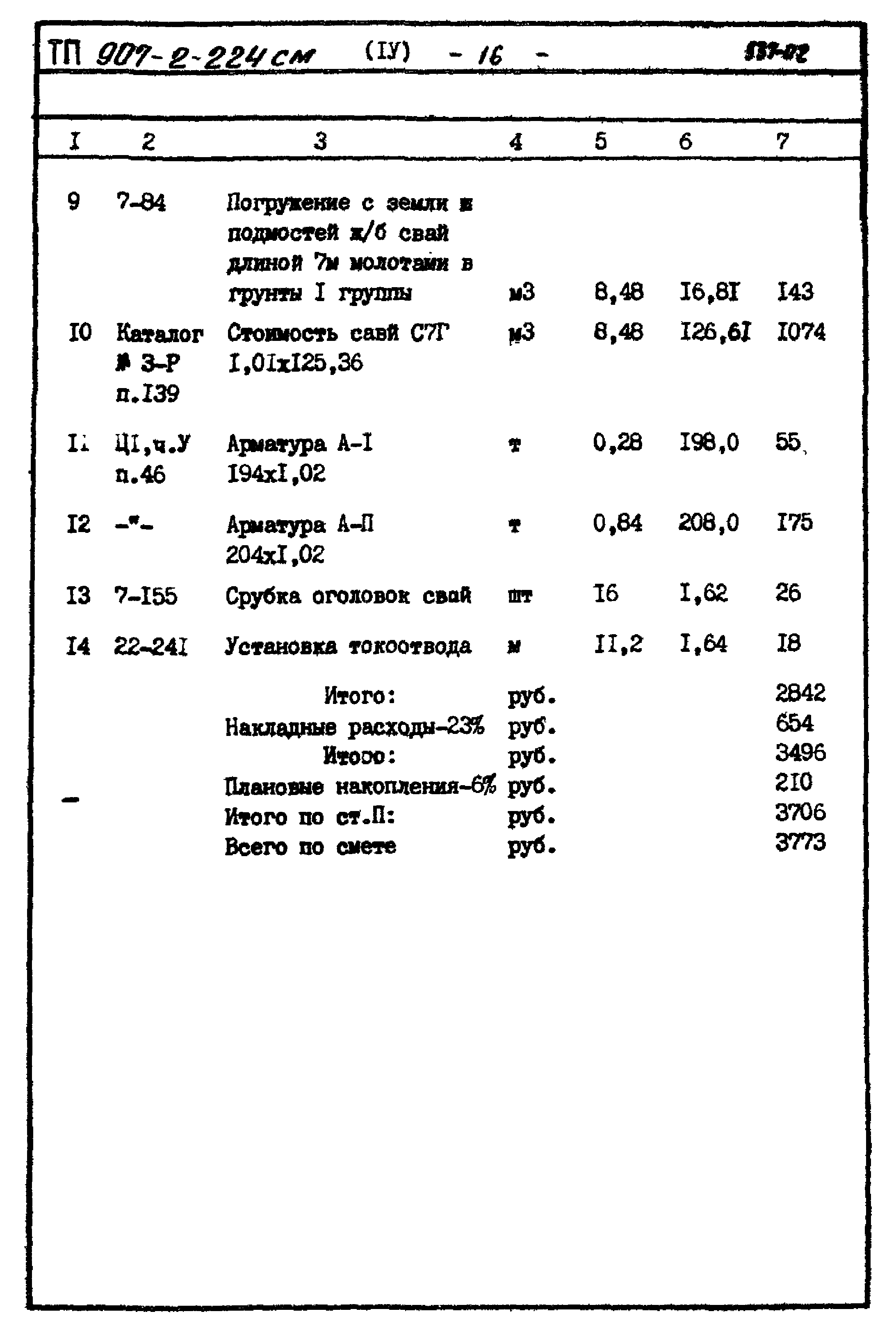 Типовой проект 907-2-224см