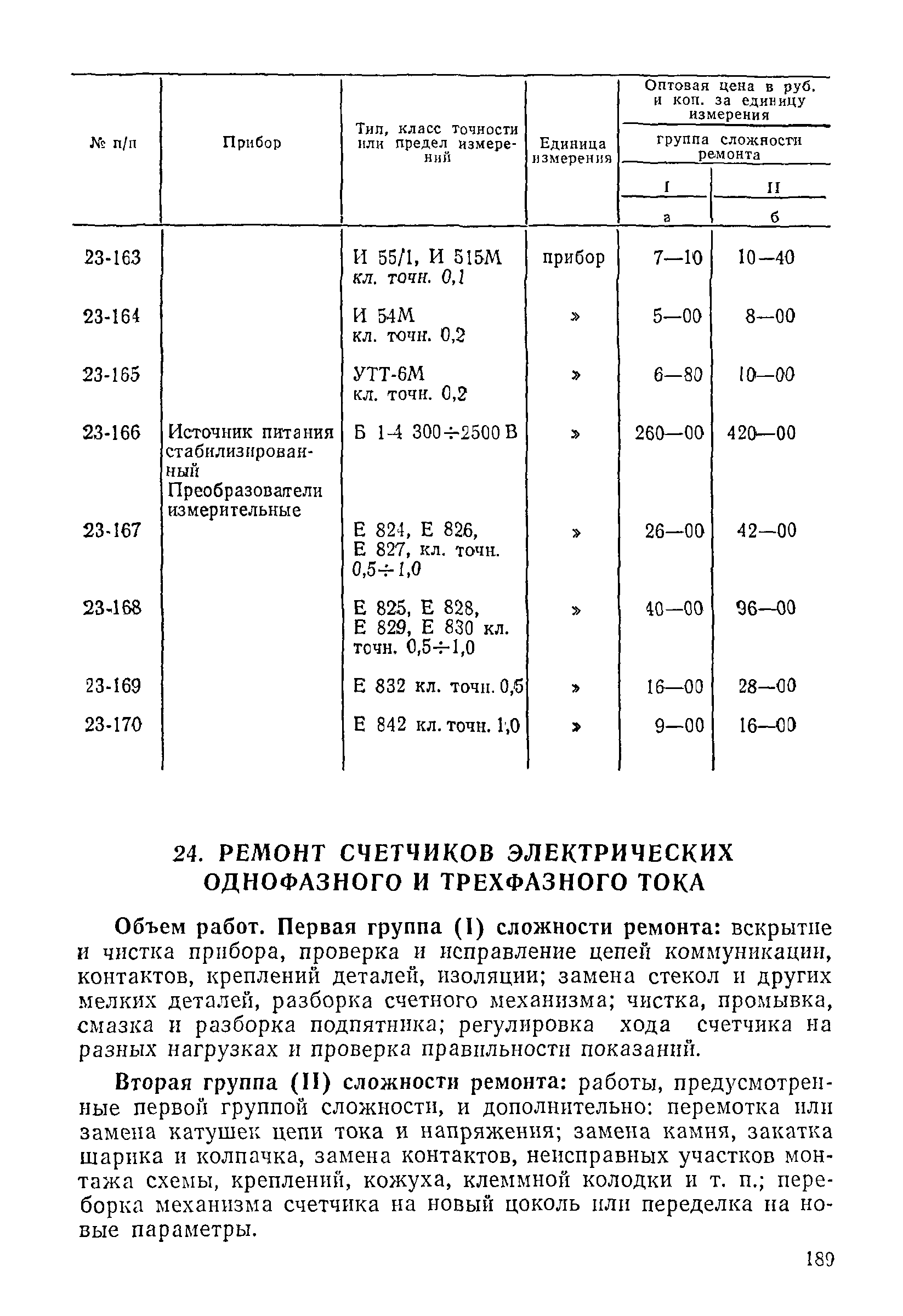 Прейскурант 26-05-204-01