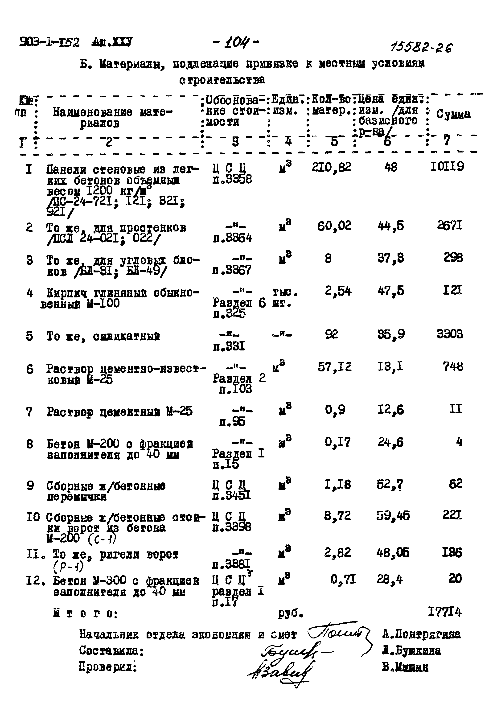 Типовой проект 903-1-152