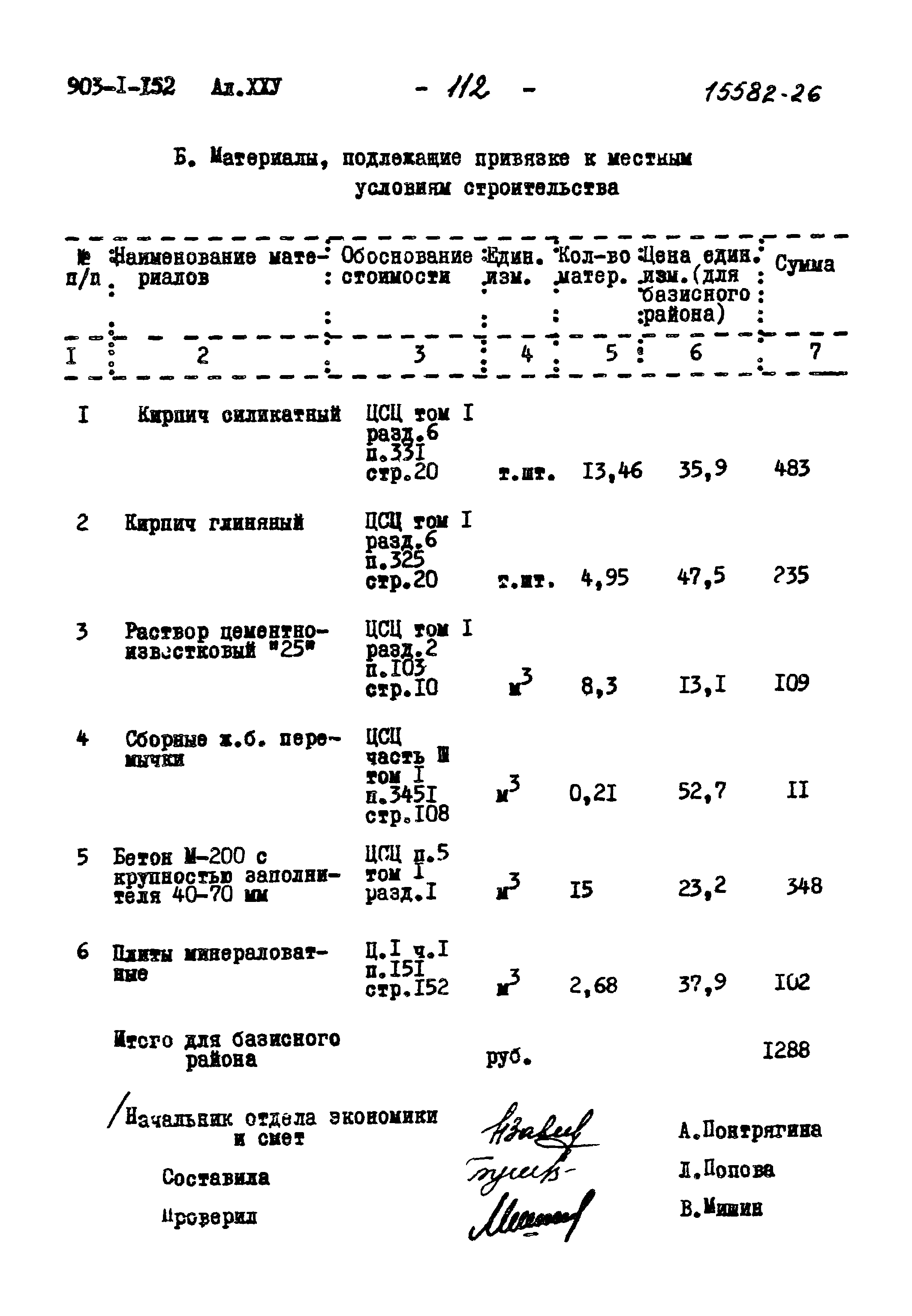 Типовой проект 903-1-152