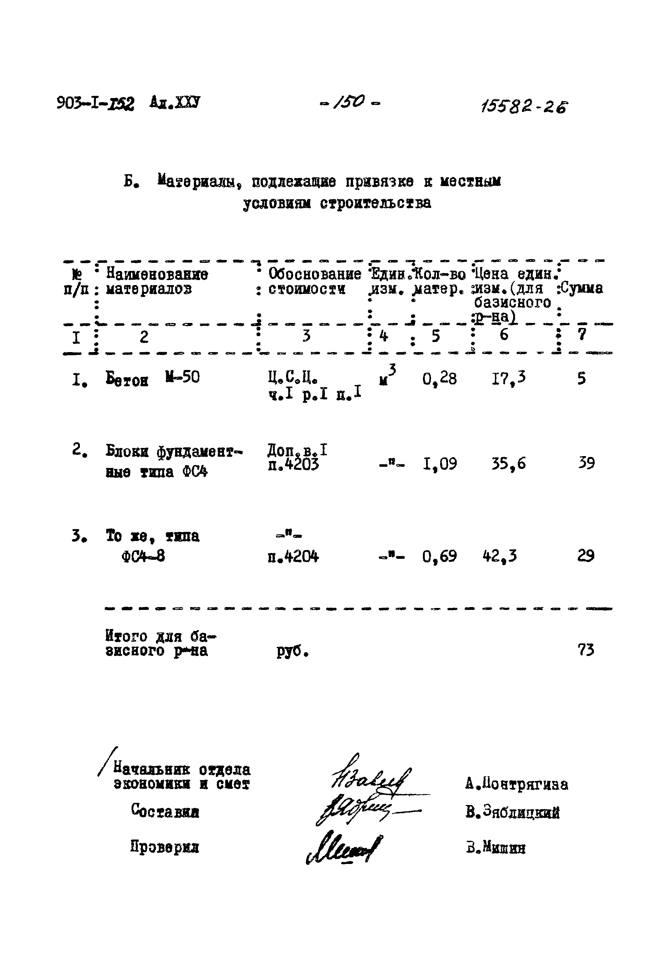 Типовой проект 903-1-152