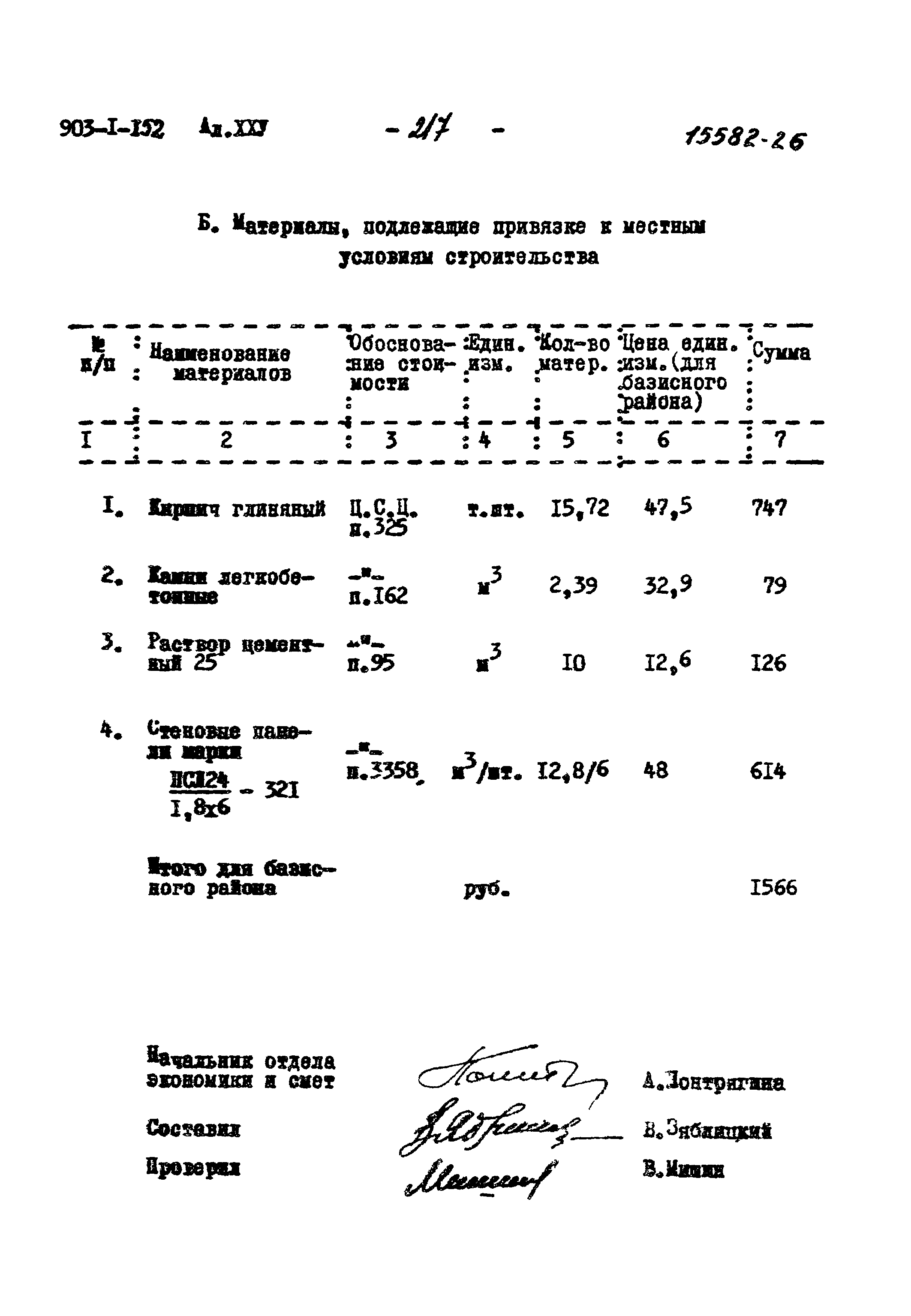 Типовой проект 903-1-152