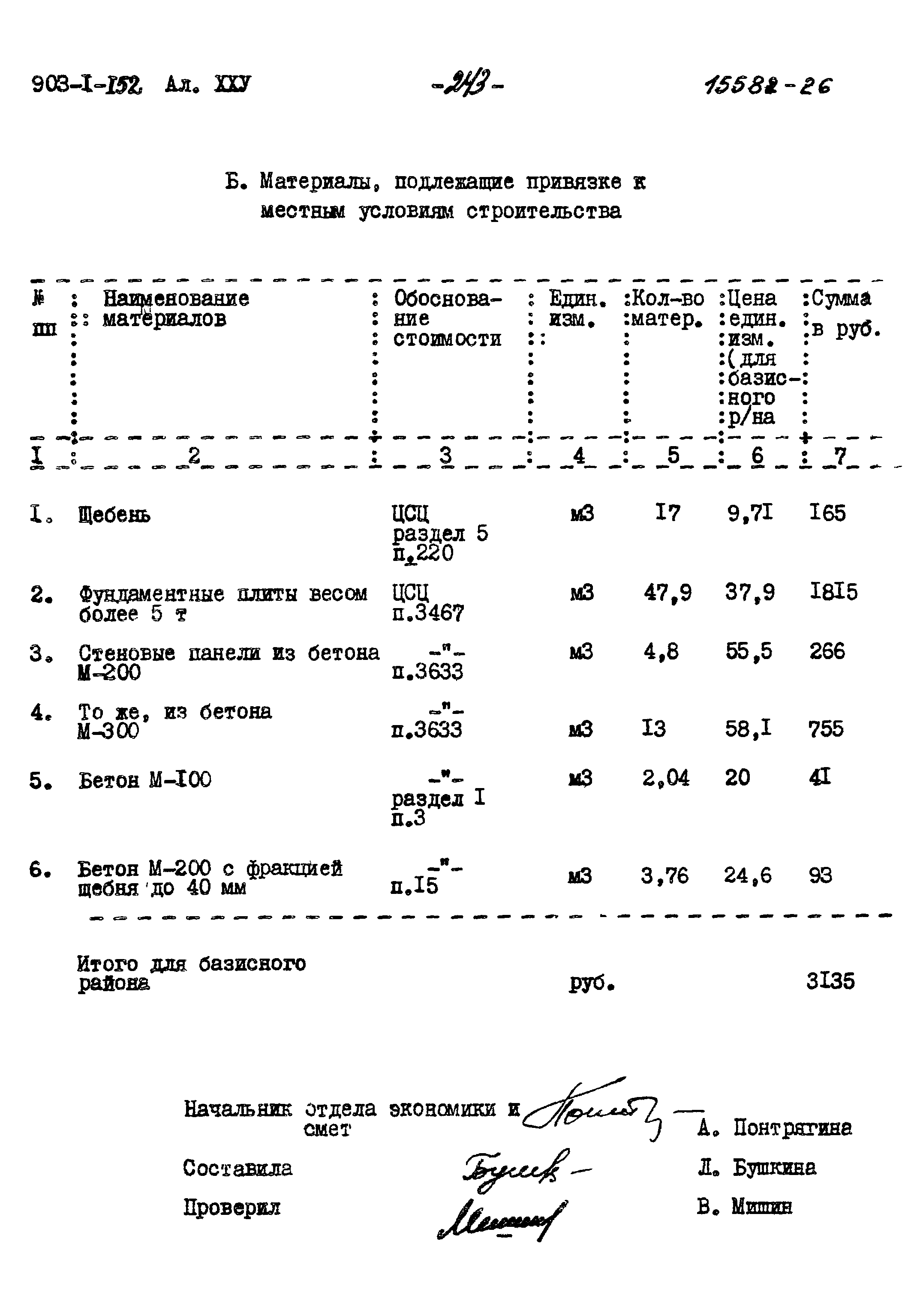Типовой проект 903-1-152