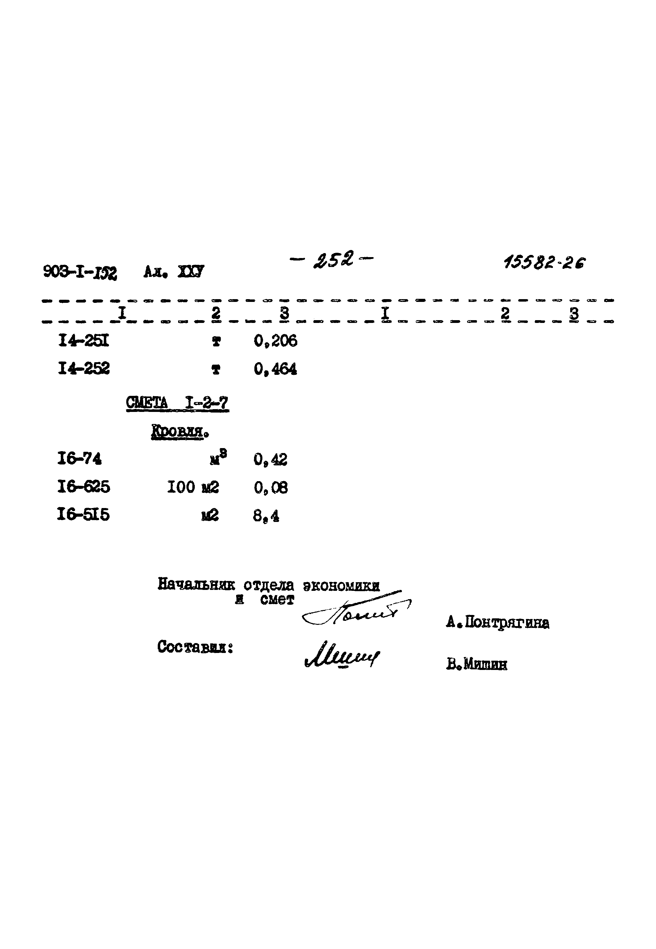 Типовой проект 903-1-152