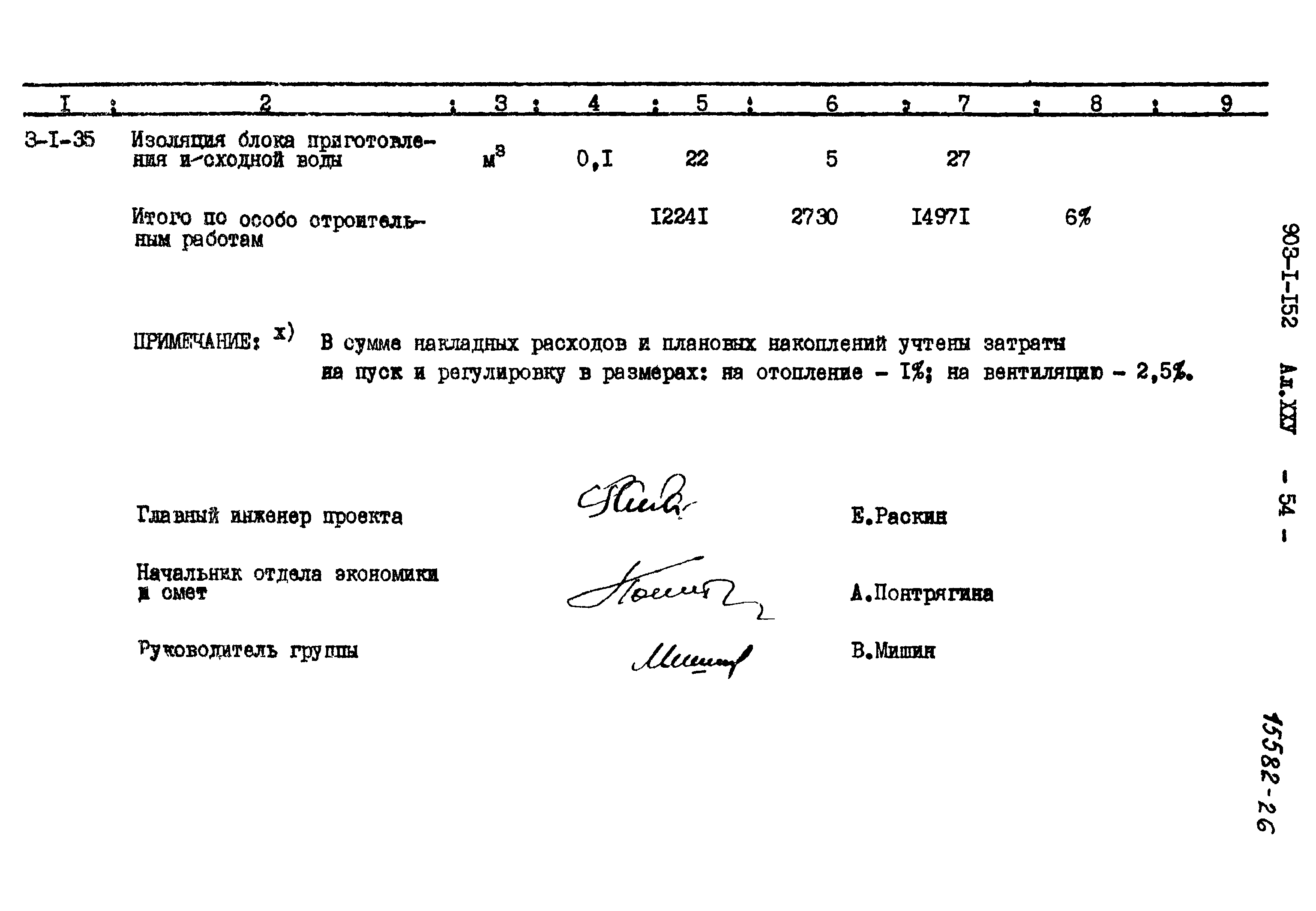 Типовой проект 903-1-152