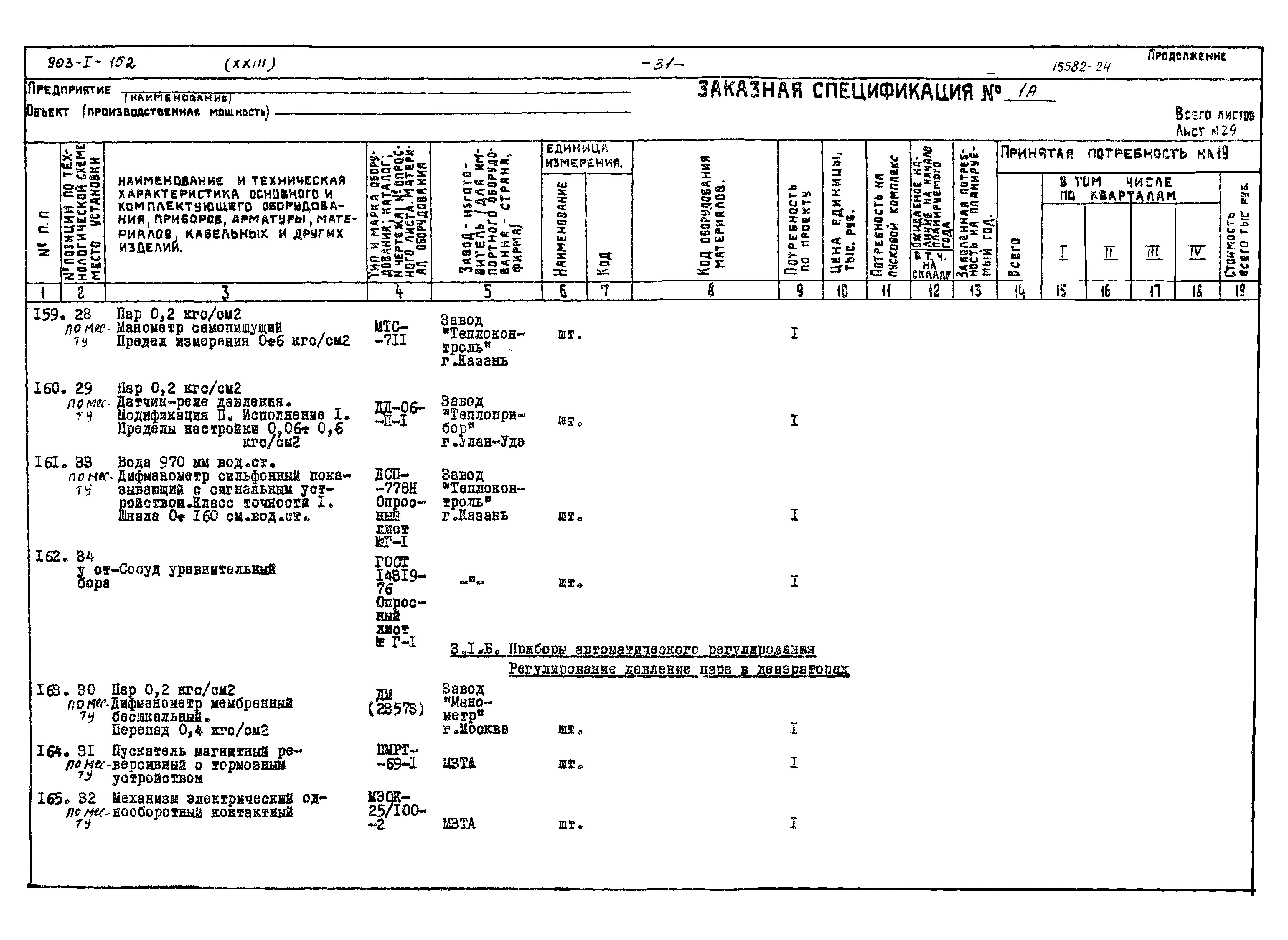 Типовой проект 903-1-152
