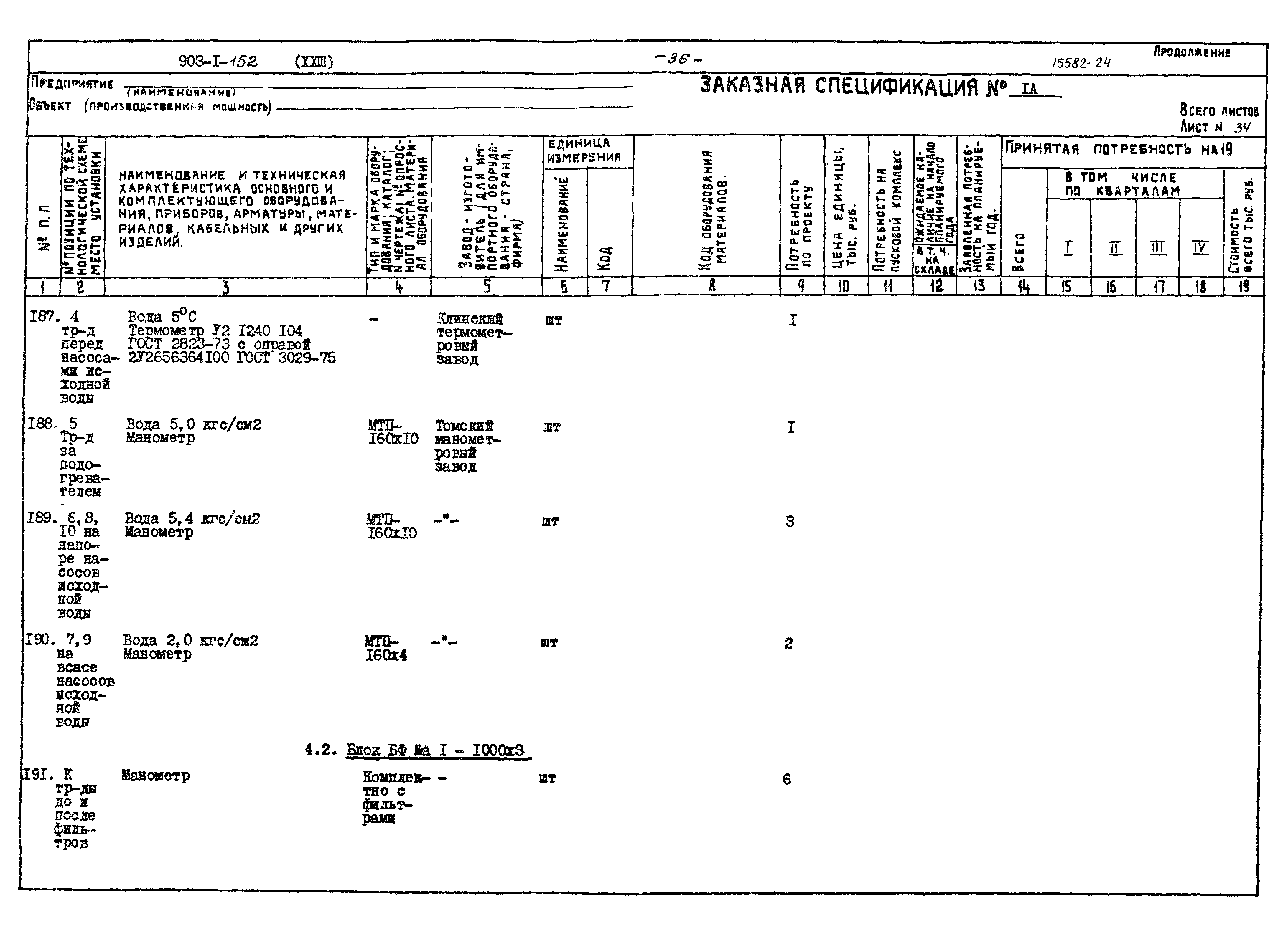 Типовой проект 903-1-152