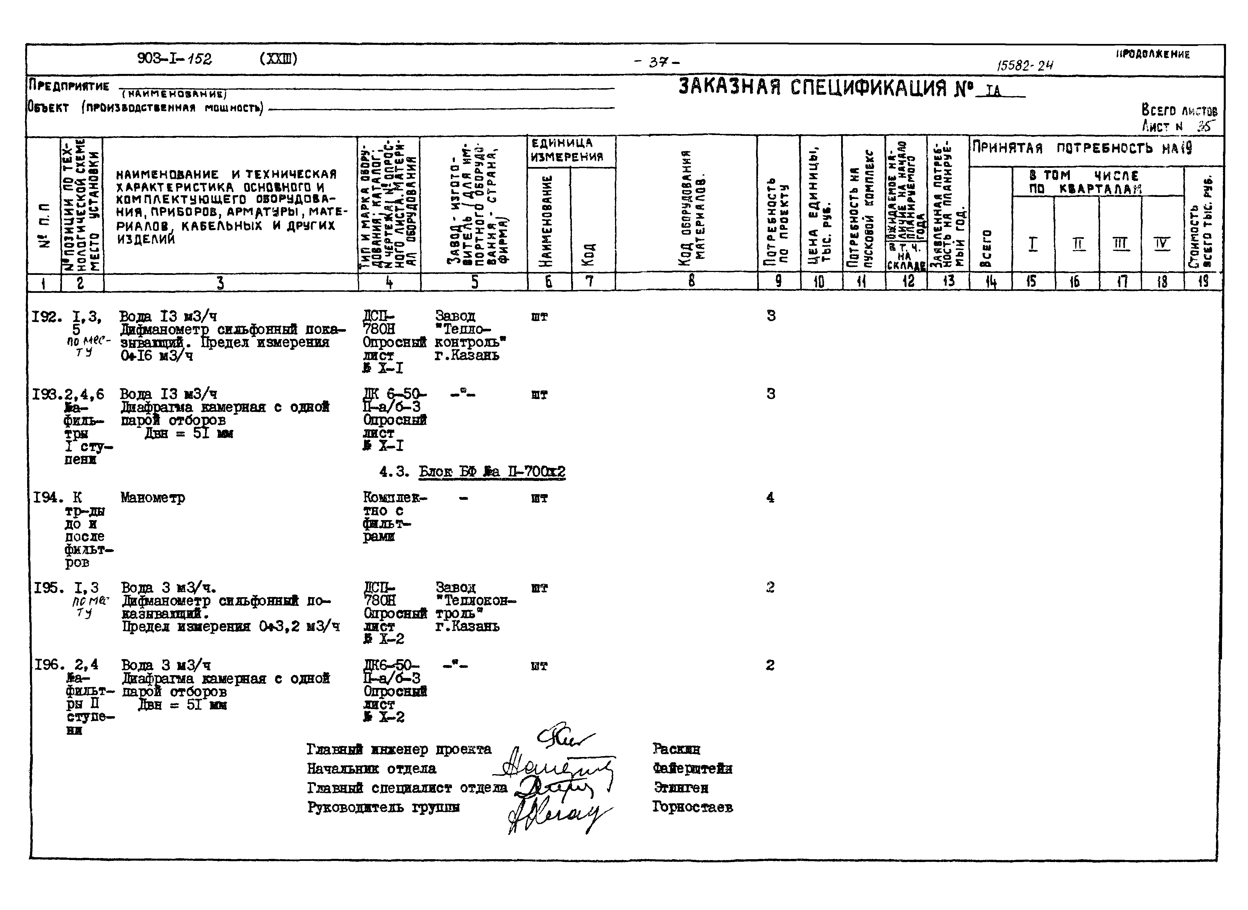Типовой проект 903-1-152