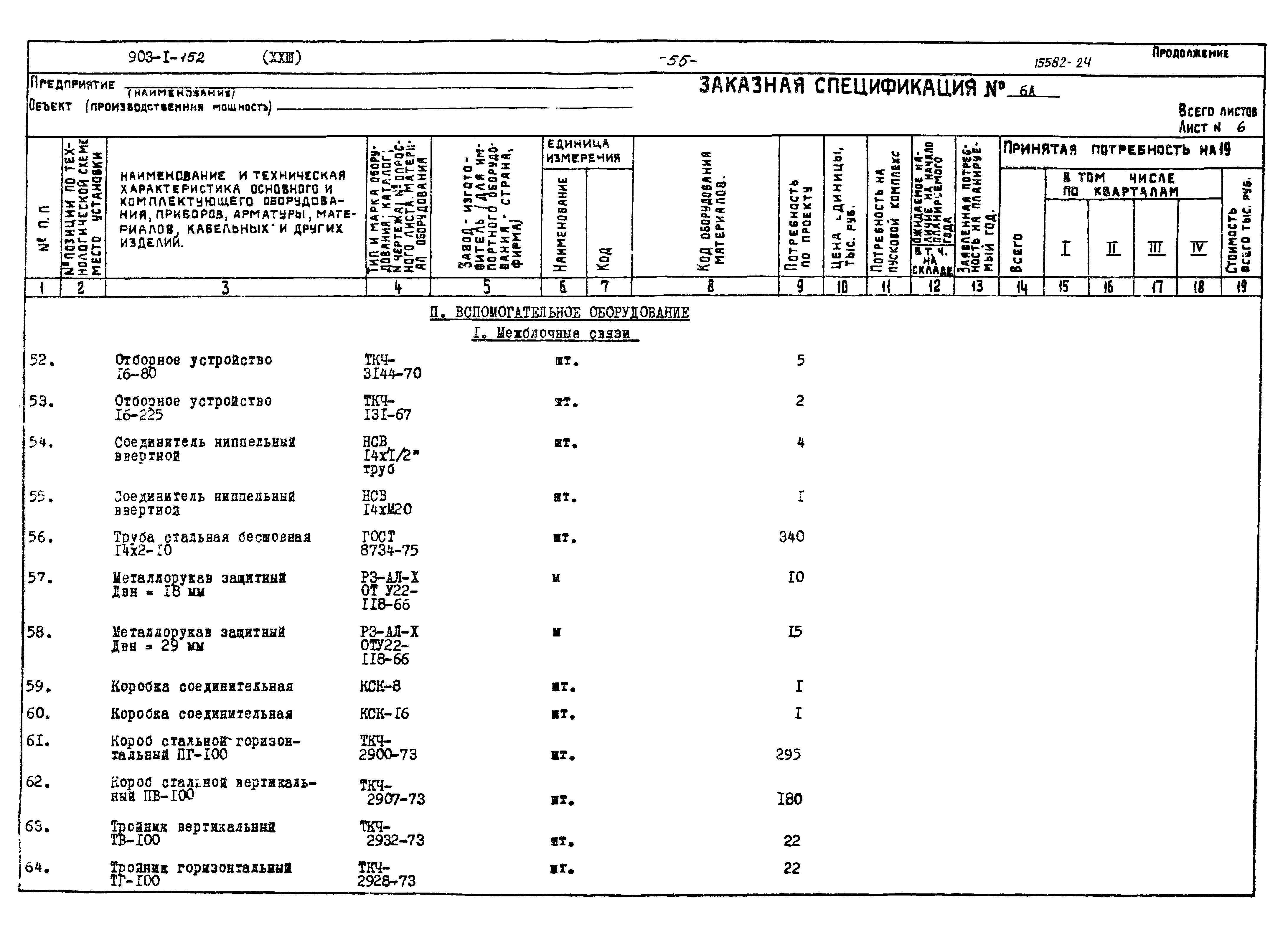 Типовой проект 903-1-152