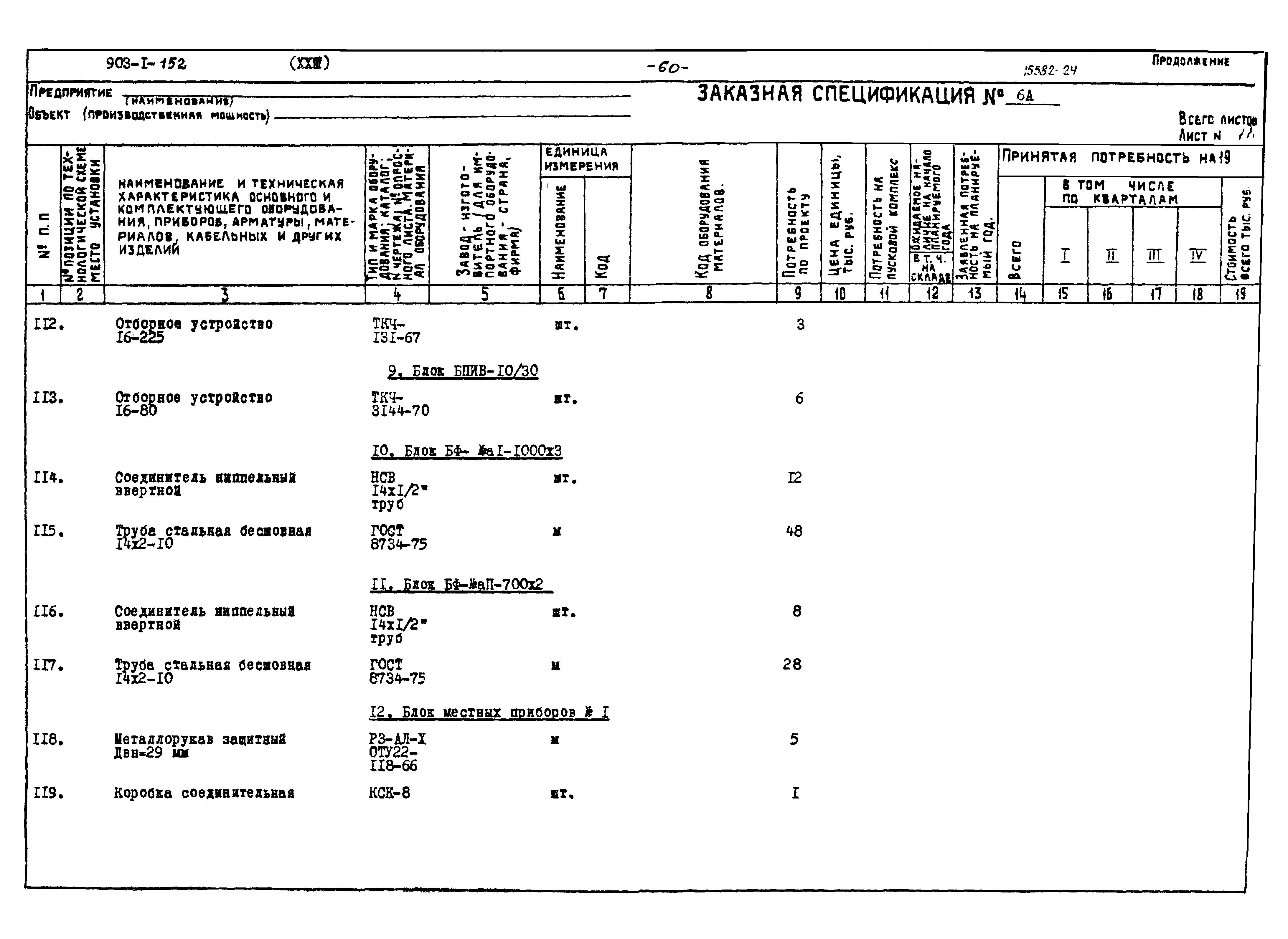 Типовой проект 903-1-152